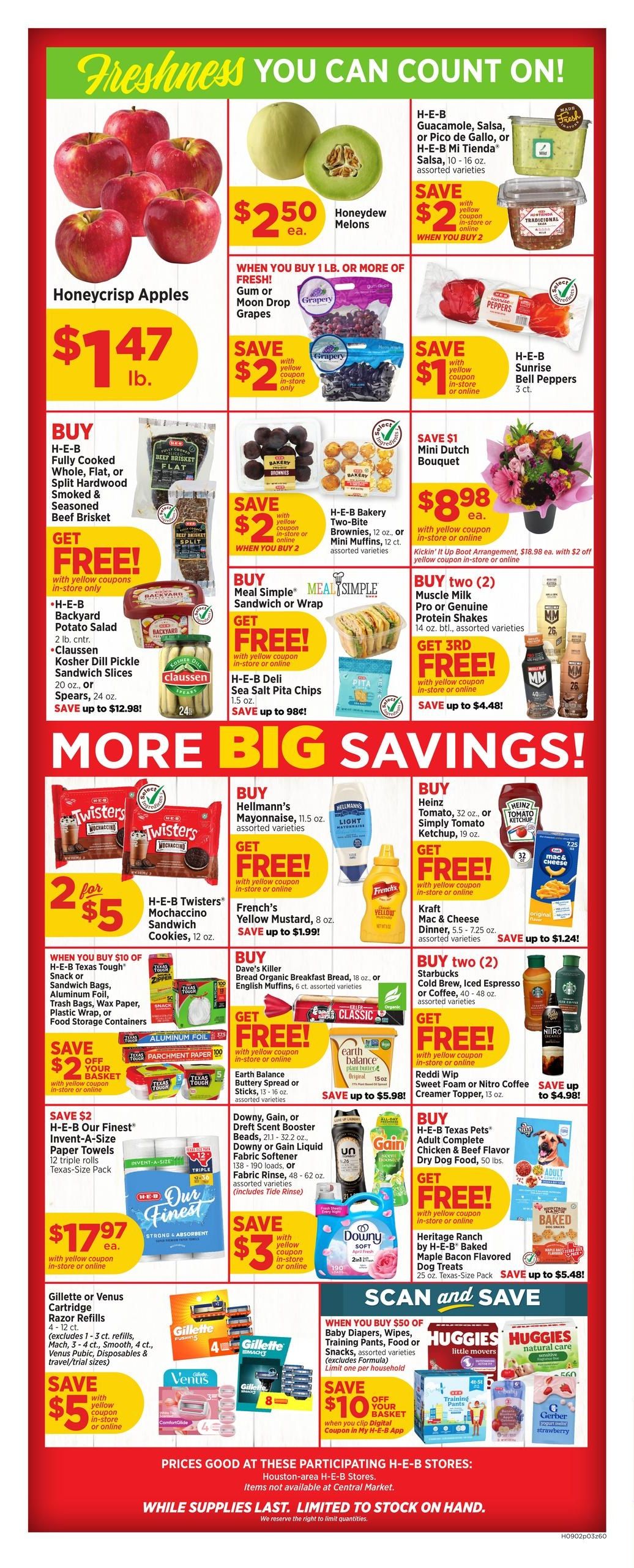 H-E-B (Bellaire Area, TX) Weekly Ad September 2 - 8, 2026