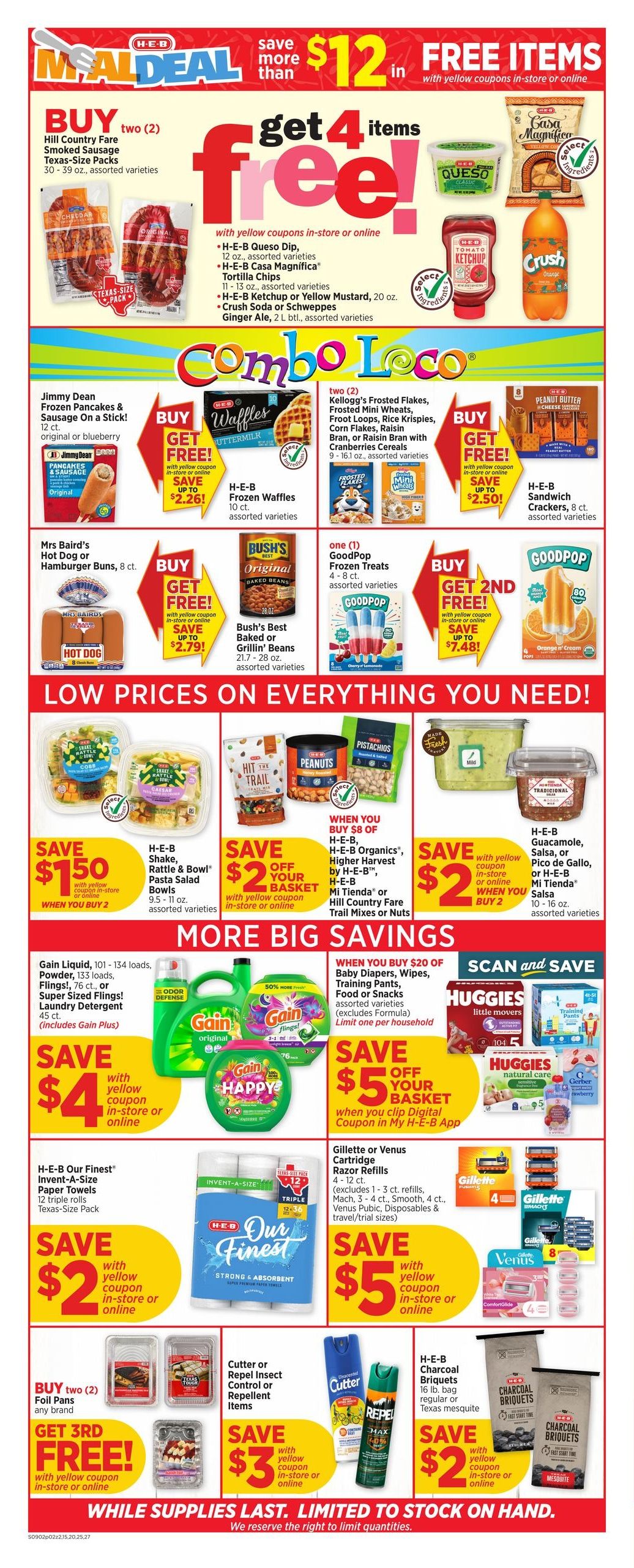 H-E-B (Asherton Area, TX) Weekly Ad September 2 - 8, 2026