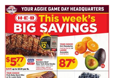 H-E-B (College Station Area, TX) Weekly Ad September 2 - 8, 2026