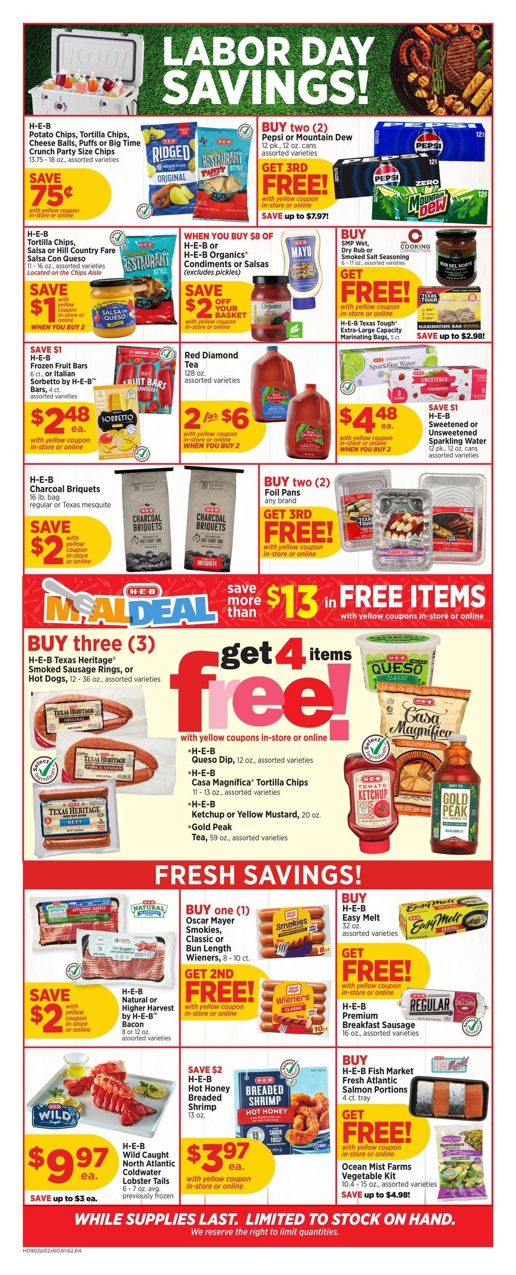 H-E-B (College Station Area, TX) Weekly Ad September 2 - 8, 2026