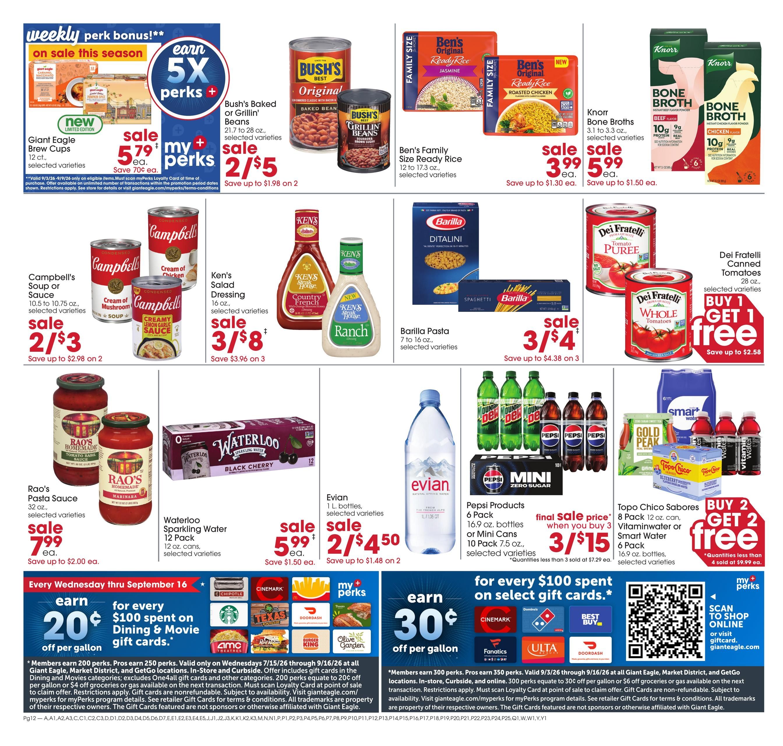 Giant Eagle (Bridgeport Area, WV) Weekly Ad September 3 - 9, 2026
