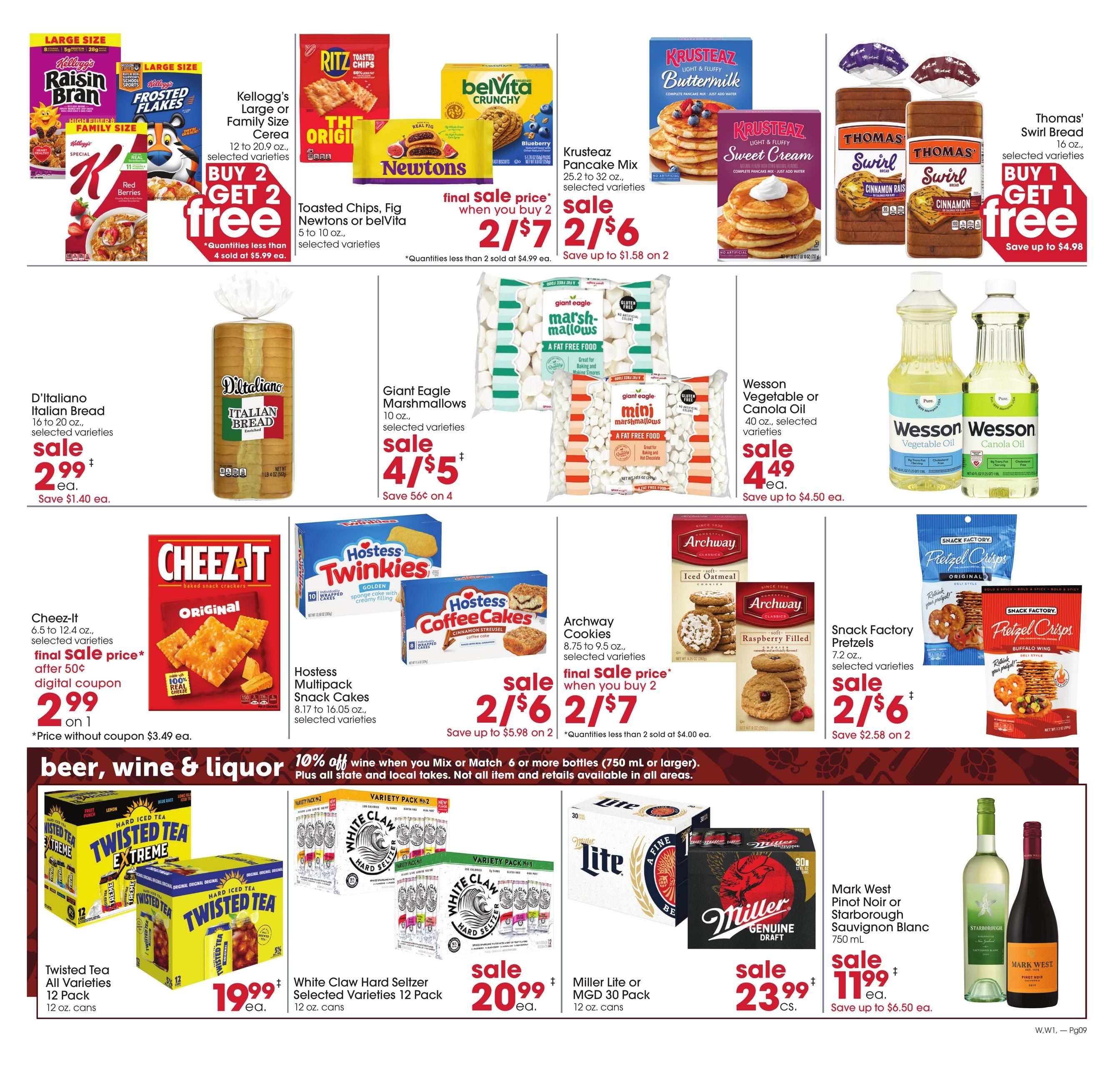 Giant Eagle (Bridgeport Area, WV) Weekly Ad September 3 - 9, 2026