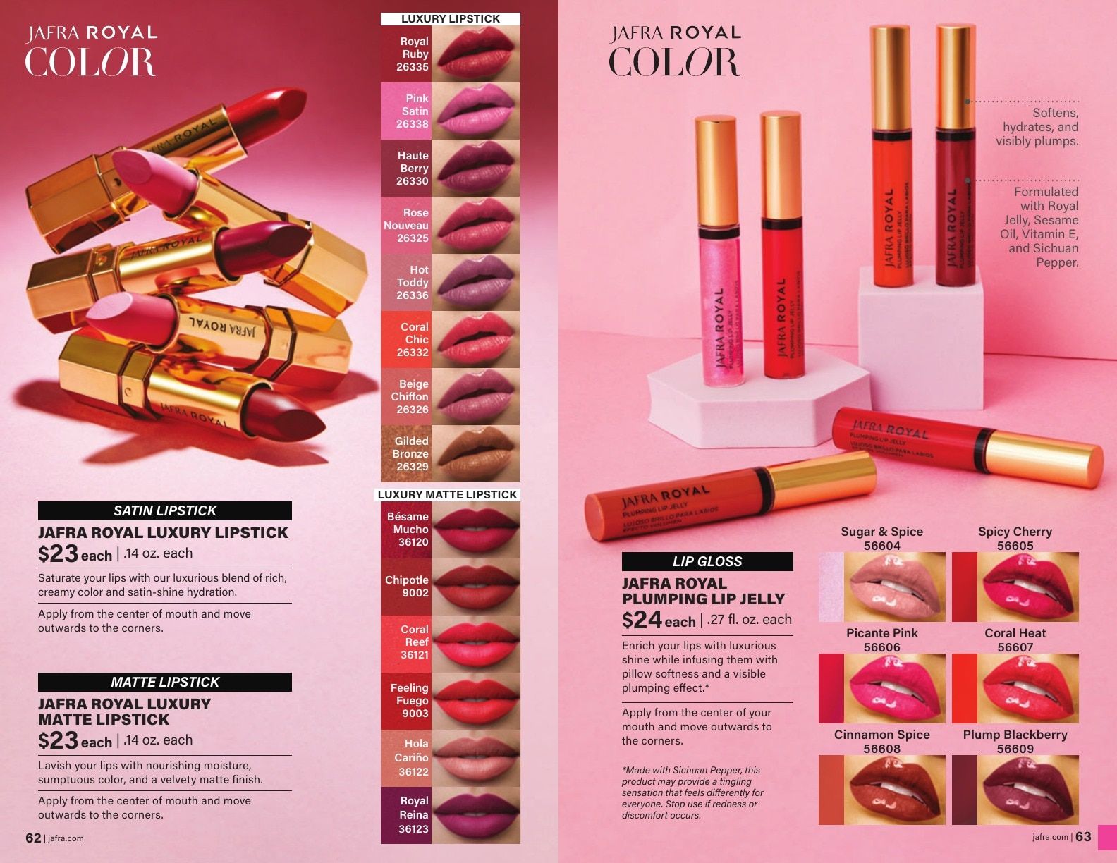 JAFRA Fall/Winter 2026 Product Catalog Weekly Ad August 1, 2026 - January 31, 2027