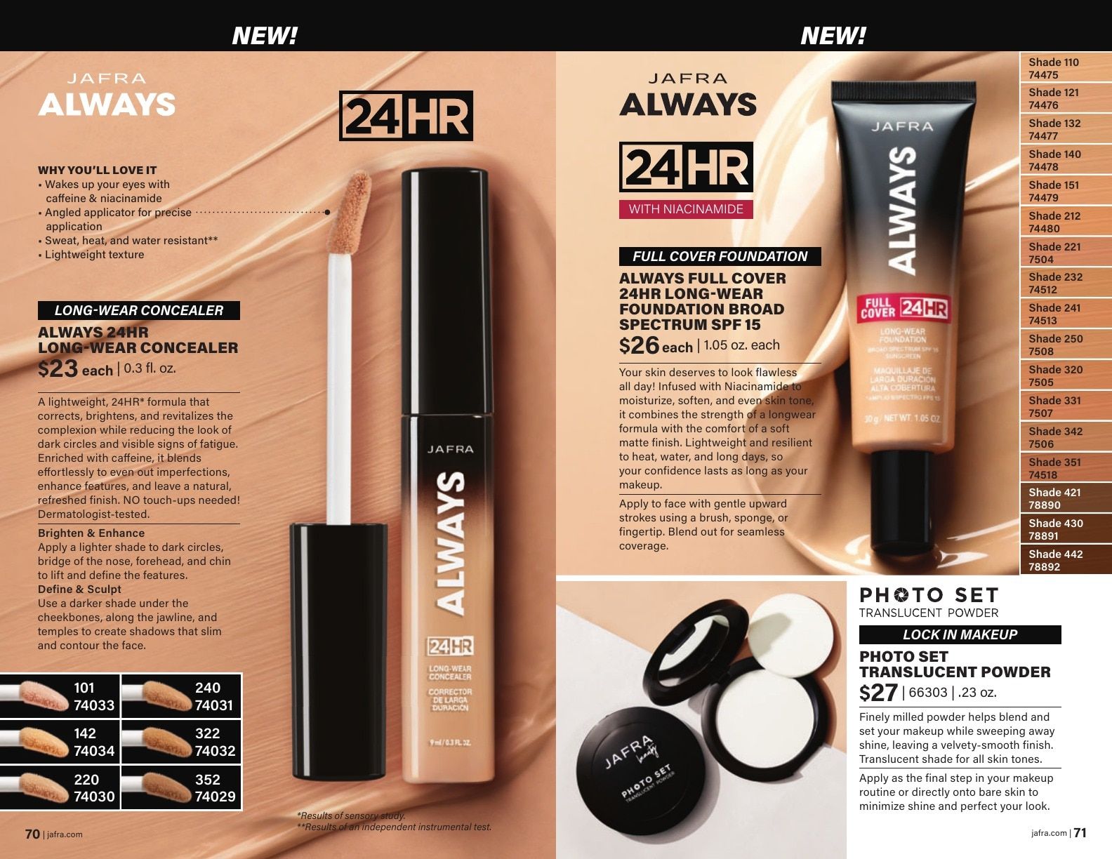 JAFRA Fall/Winter 2026 Product Catalog Weekly Ad August 1, 2026 - January 31, 2027