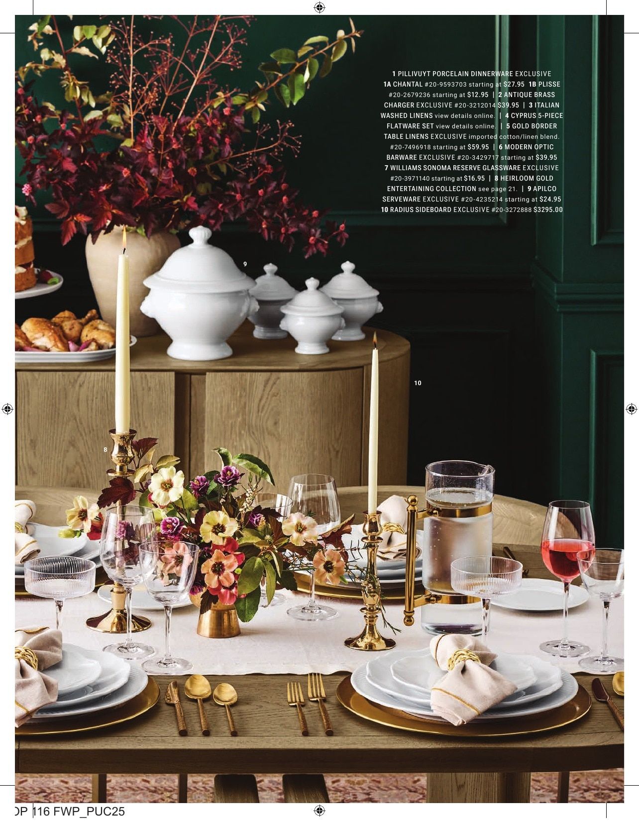 Williams Sonoma Fall Catalog Weekly Ad September 1 - November 30, 2026