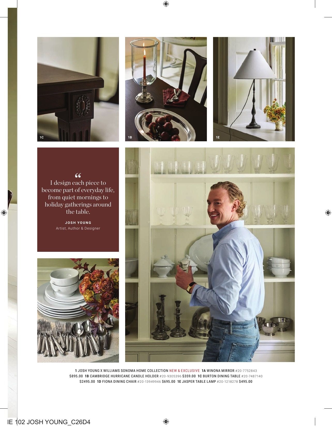 Williams Sonoma Fall Catalog Weekly Ad September 1 - November 30, 2026