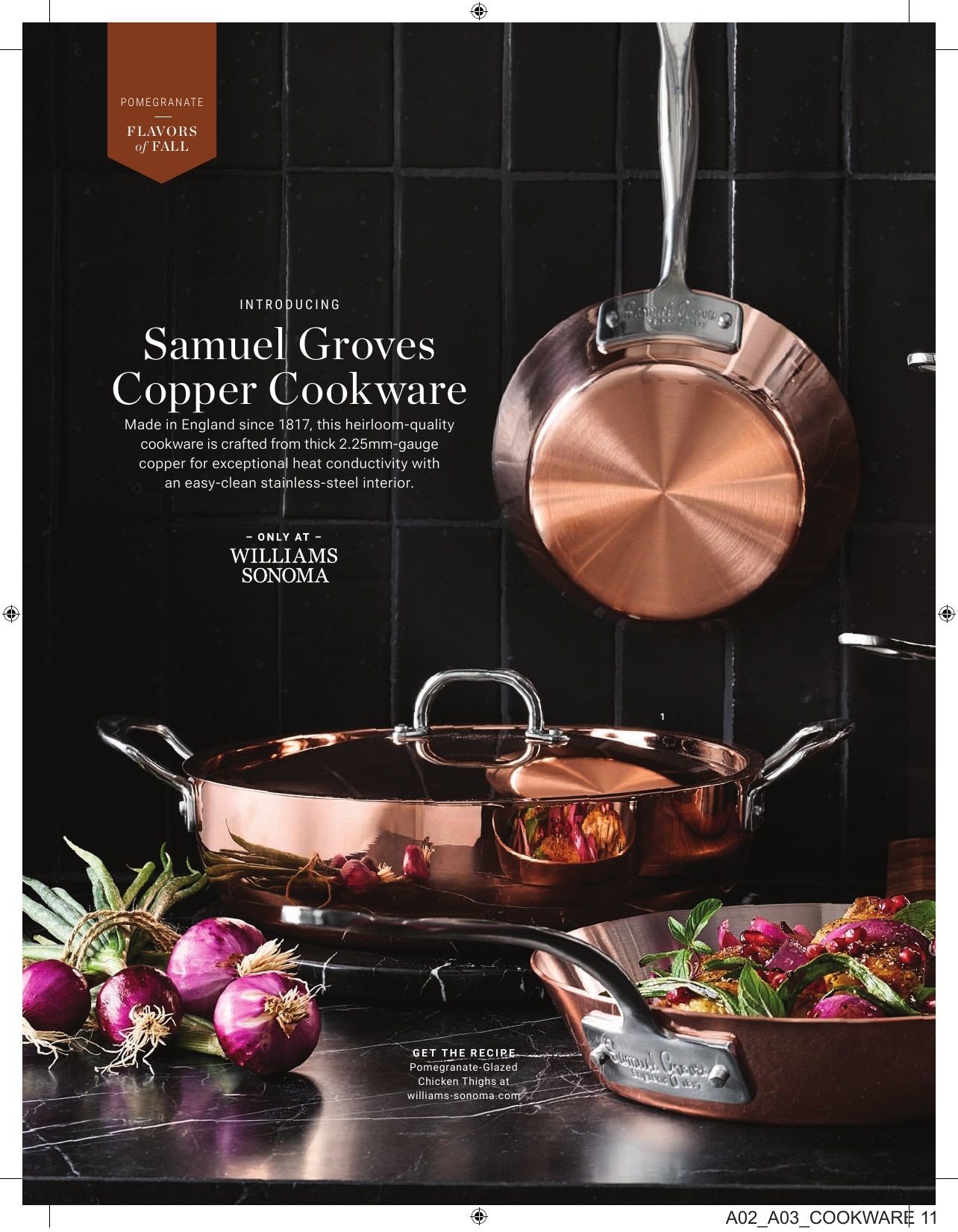 Williams Sonoma Fall Catalog Weekly Ad September 1 - November 30, 2026