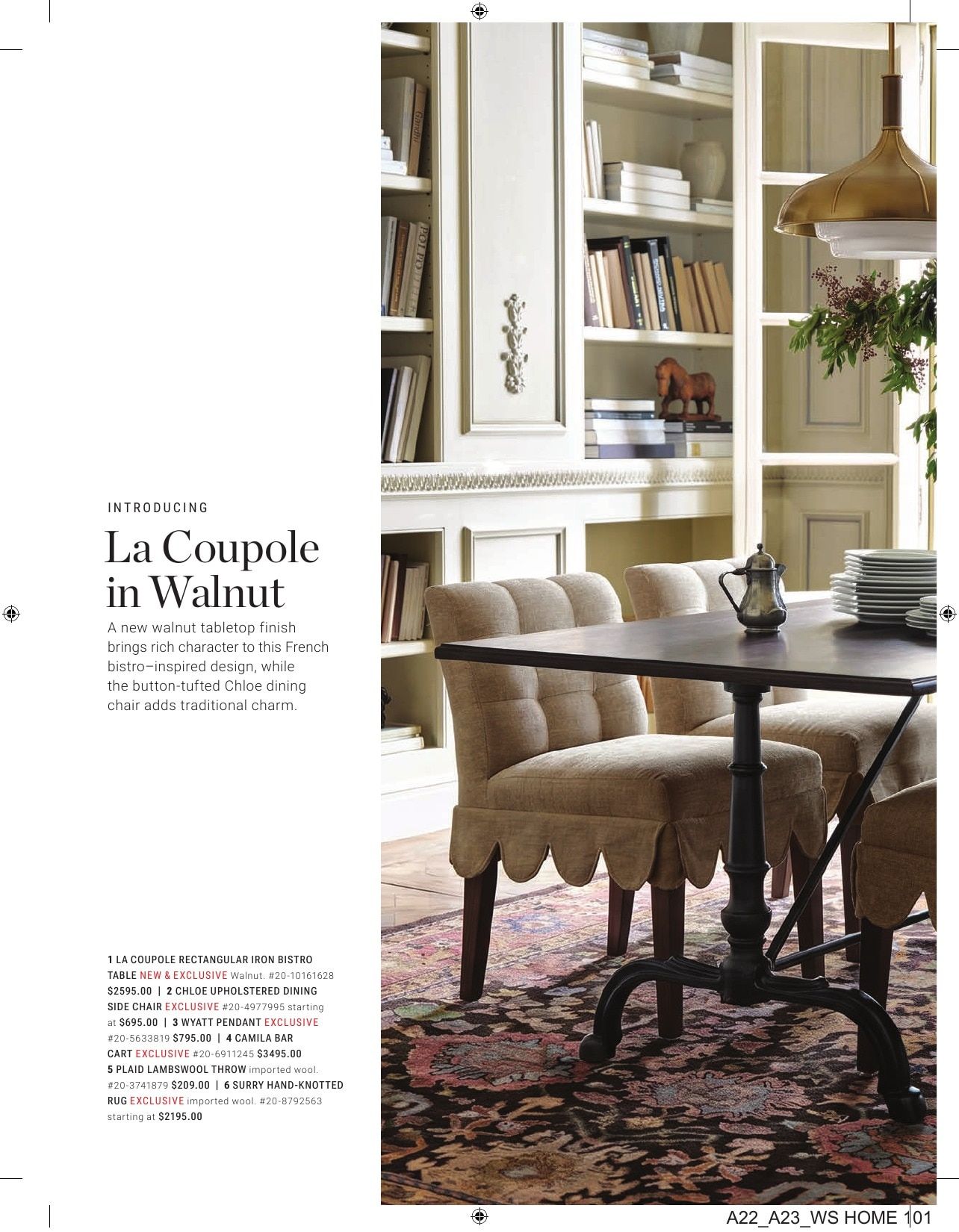 Williams Sonoma Fall Catalog Weekly Ad September 1 - November 30, 2026