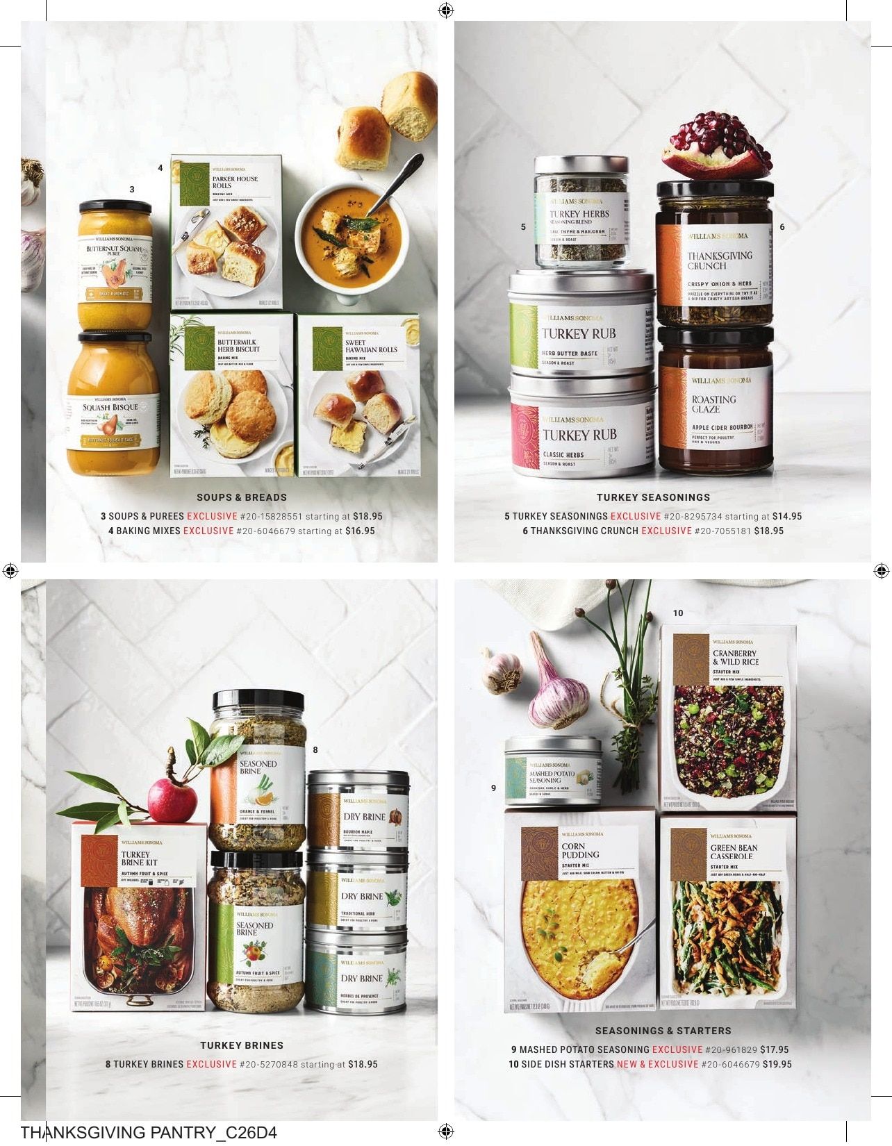 Williams Sonoma Fall Catalog Weekly Ad September 1 - November 30, 2026