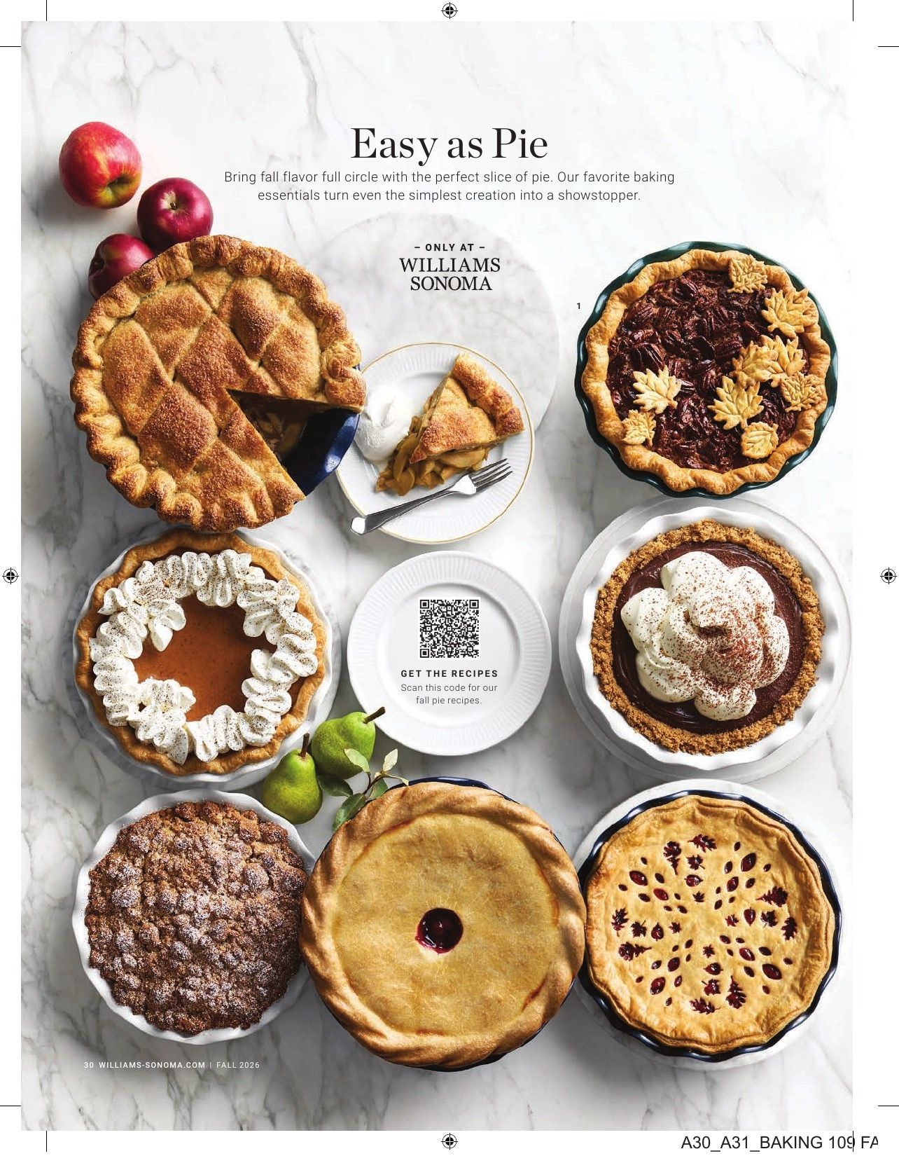 Williams Sonoma Fall Catalog Weekly Ad September 1 - November 30, 2026