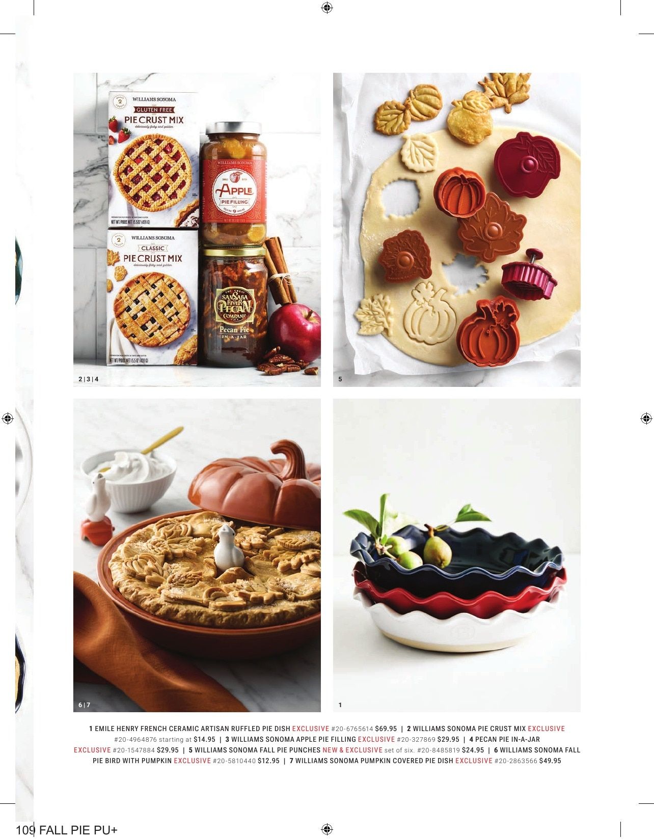Williams Sonoma Fall Catalog Weekly Ad September 1 - November 30, 2026