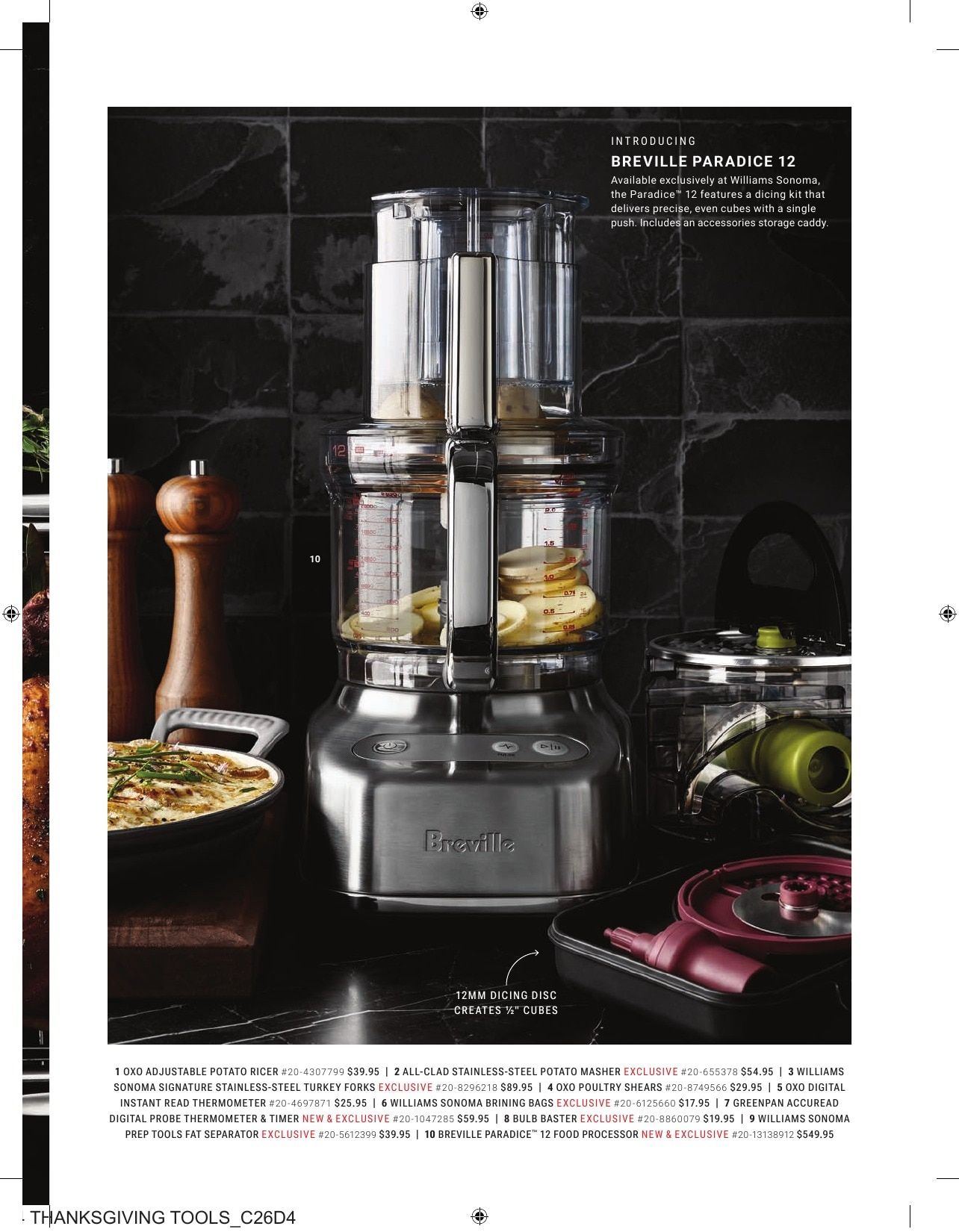 Williams Sonoma Fall Catalog Weekly Ad September 1 - November 30, 2026