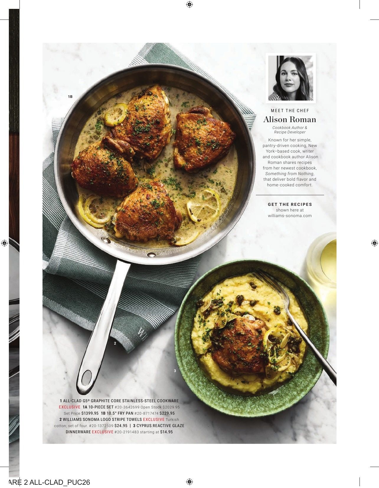 Williams Sonoma Fall Catalog Weekly Ad September 1 - November 30, 2026