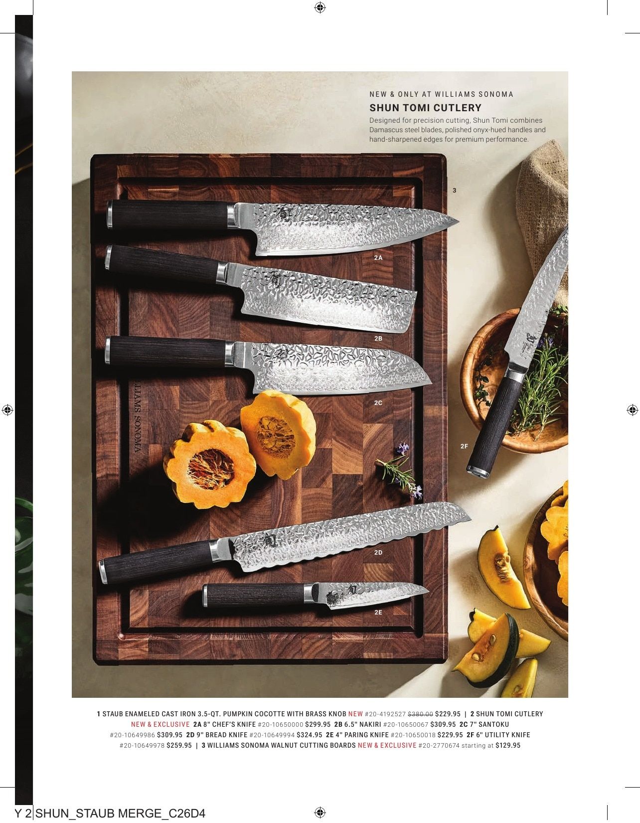 Williams Sonoma Fall Catalog Weekly Ad September 1 - November 30, 2026