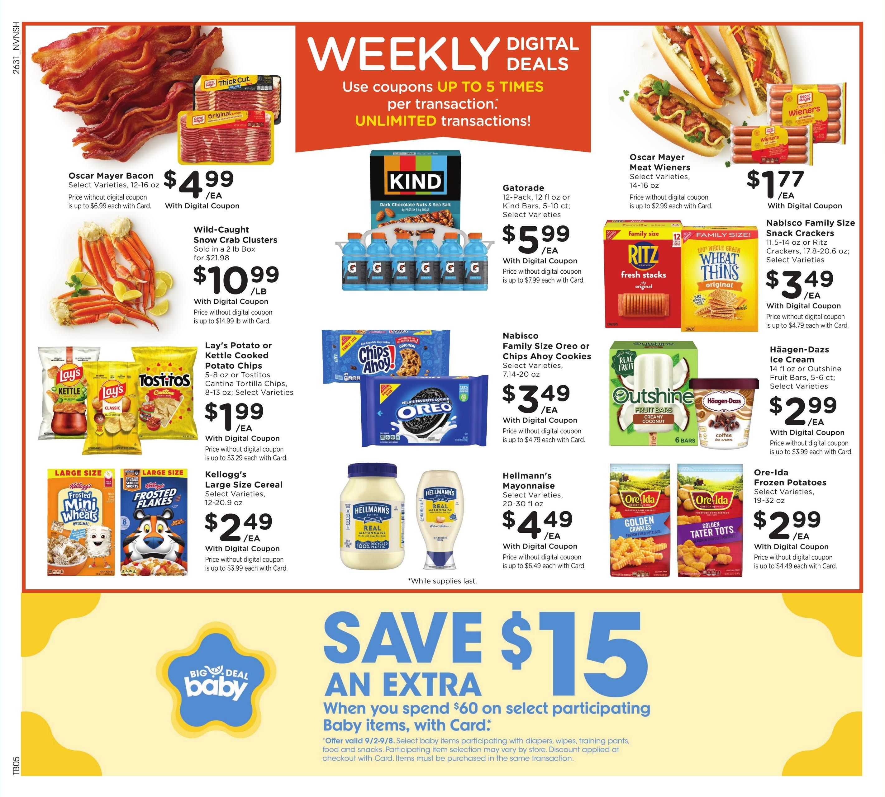 Kroger (Clarkrange Area, TN) Weekly Ad September 2 - 8, 2026