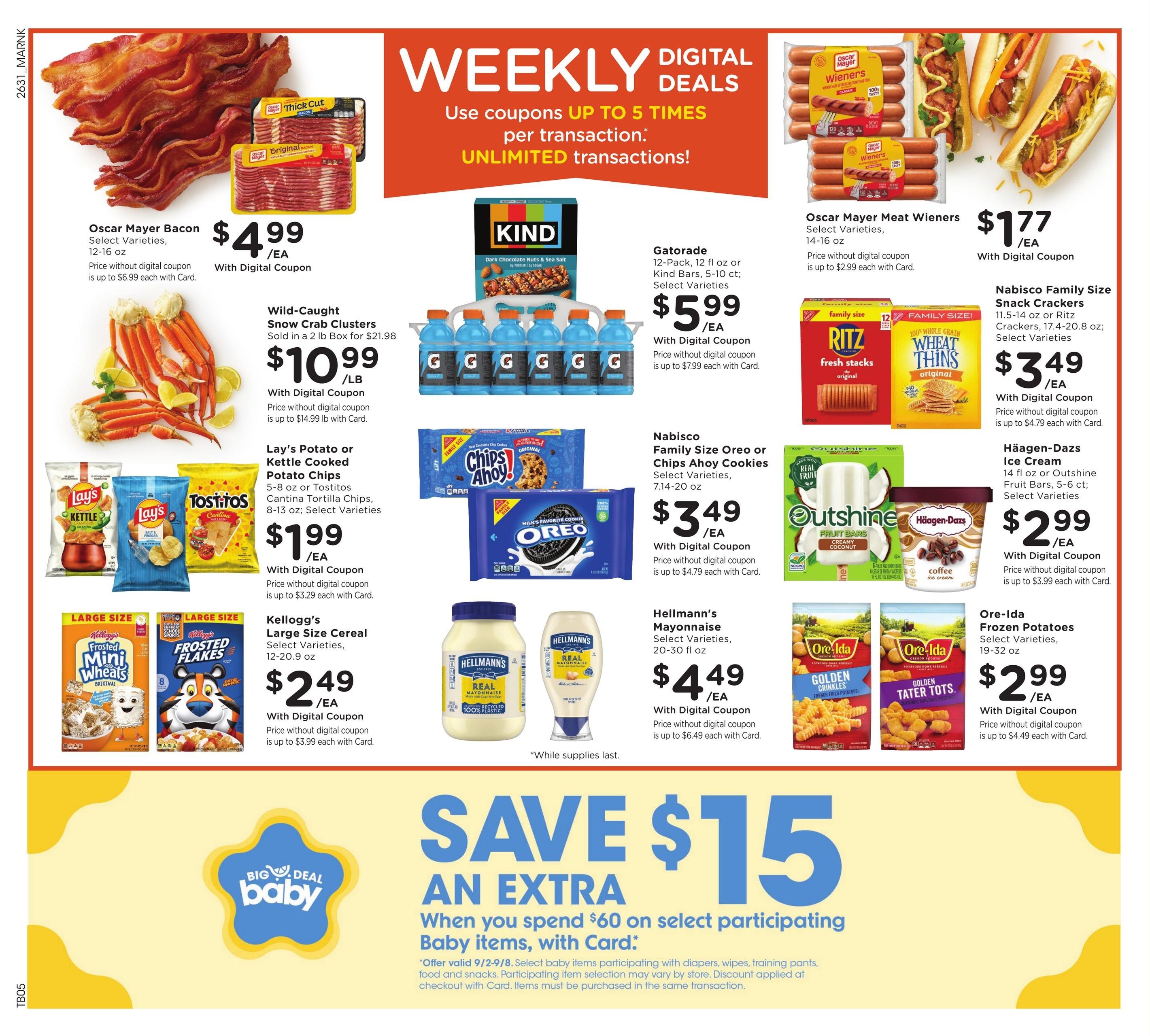 Kroger (Cartersville-Crewe Area, VA) Weekly Ad September 2 - 8, 2026