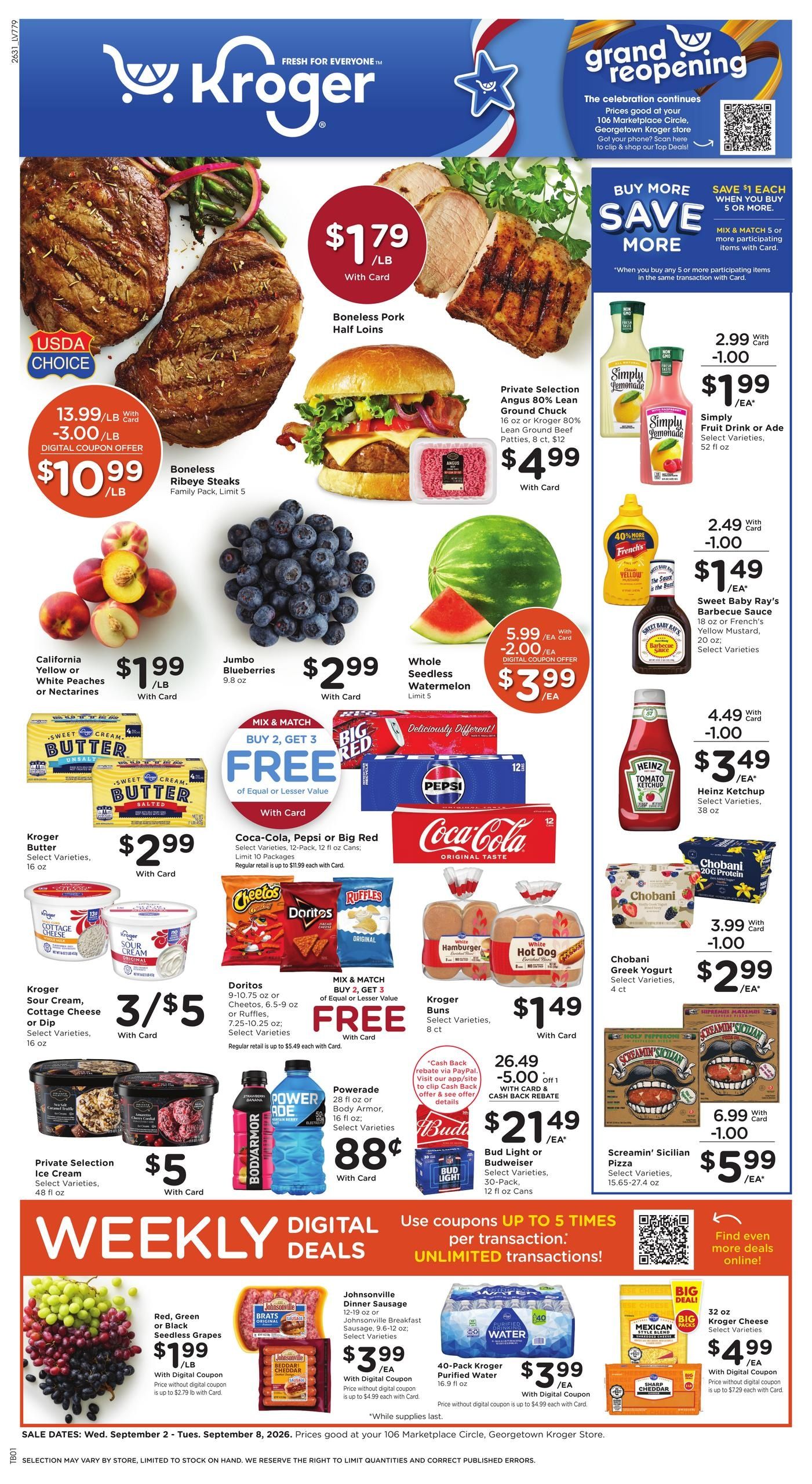 Kroger (Berry Area, KY) Weekly Ad September 2 - 8, 2026