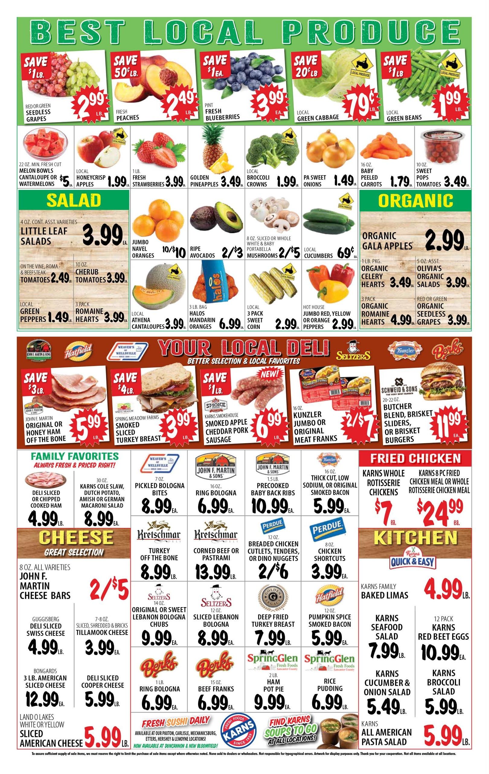 Karns Quality Foods Weekly Ad September 1 - 7, 2026