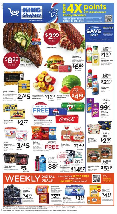 King Soopers (Elbert Area, CO) Weekly Ad September 2 - 8, 2026