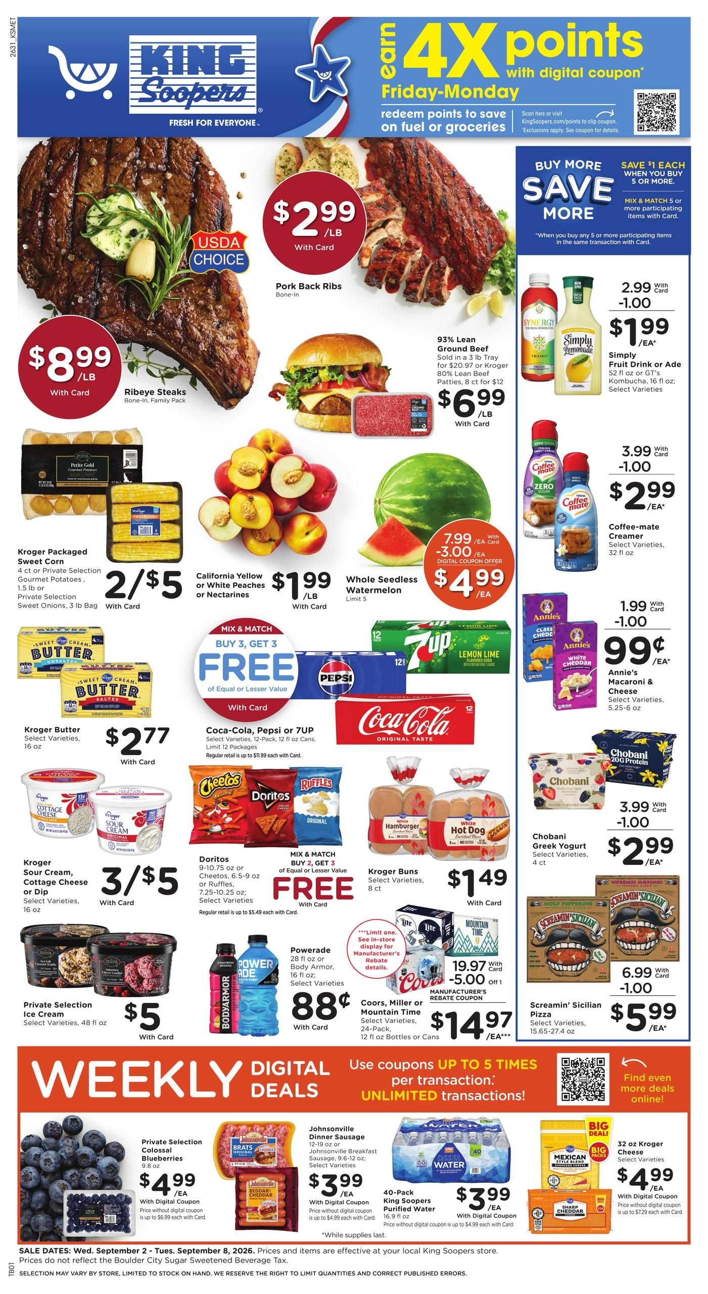 King Soopers (Elbert Area, CO) Weekly Ad September 2 - 8, 2026