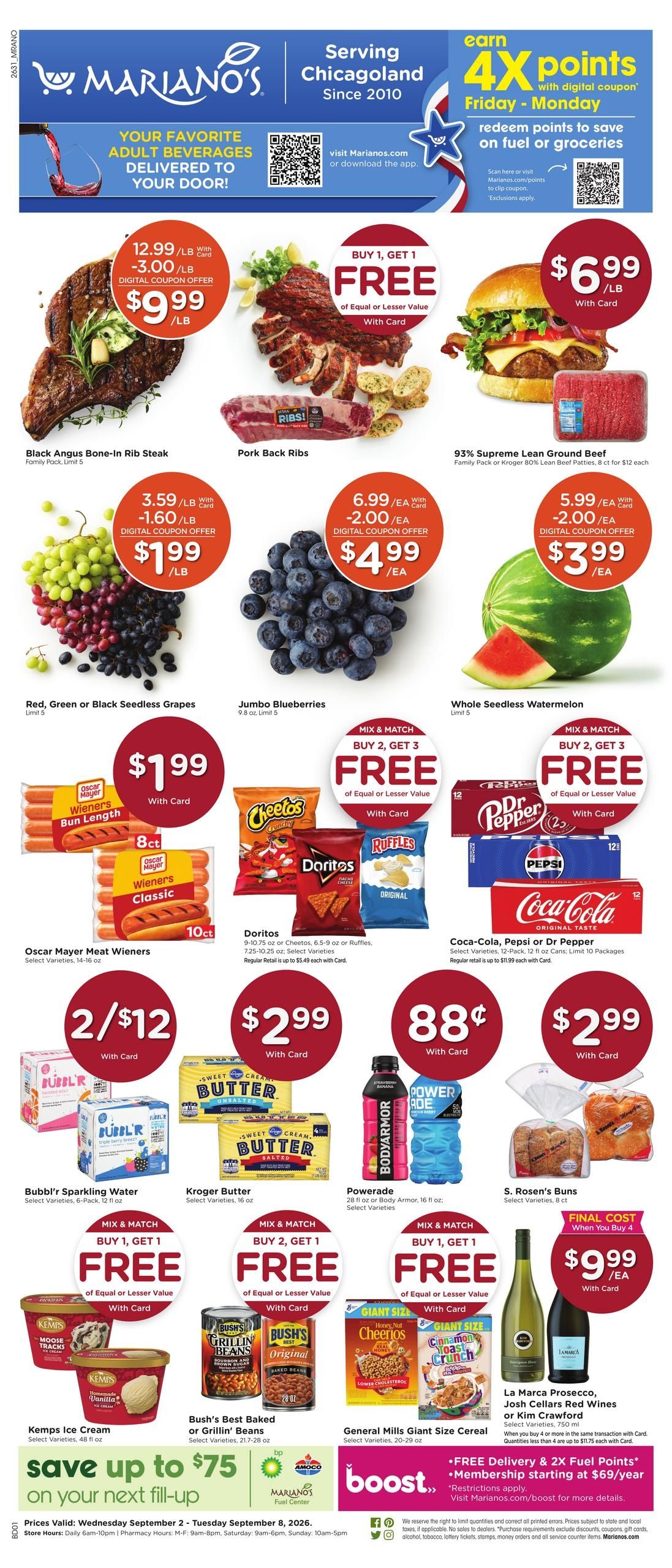 Mariano's (Algonquin Area, IL) Weekly Ad September 2 - 8, 2026