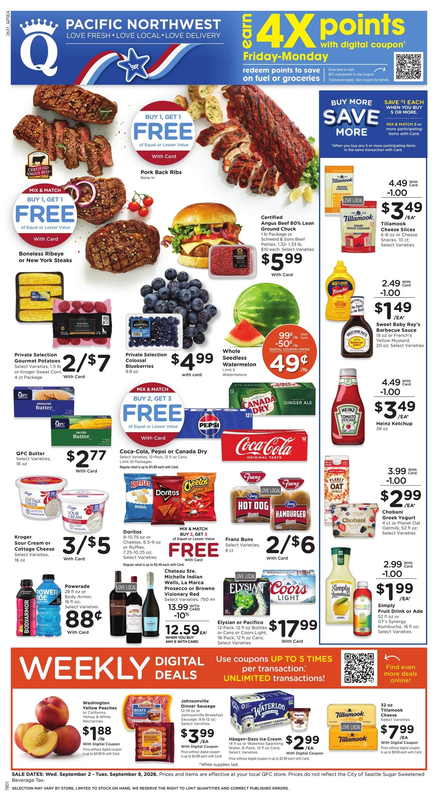 QFC (Bellevue Area, WA) Weekly Ad September 2 - 8, 2026
