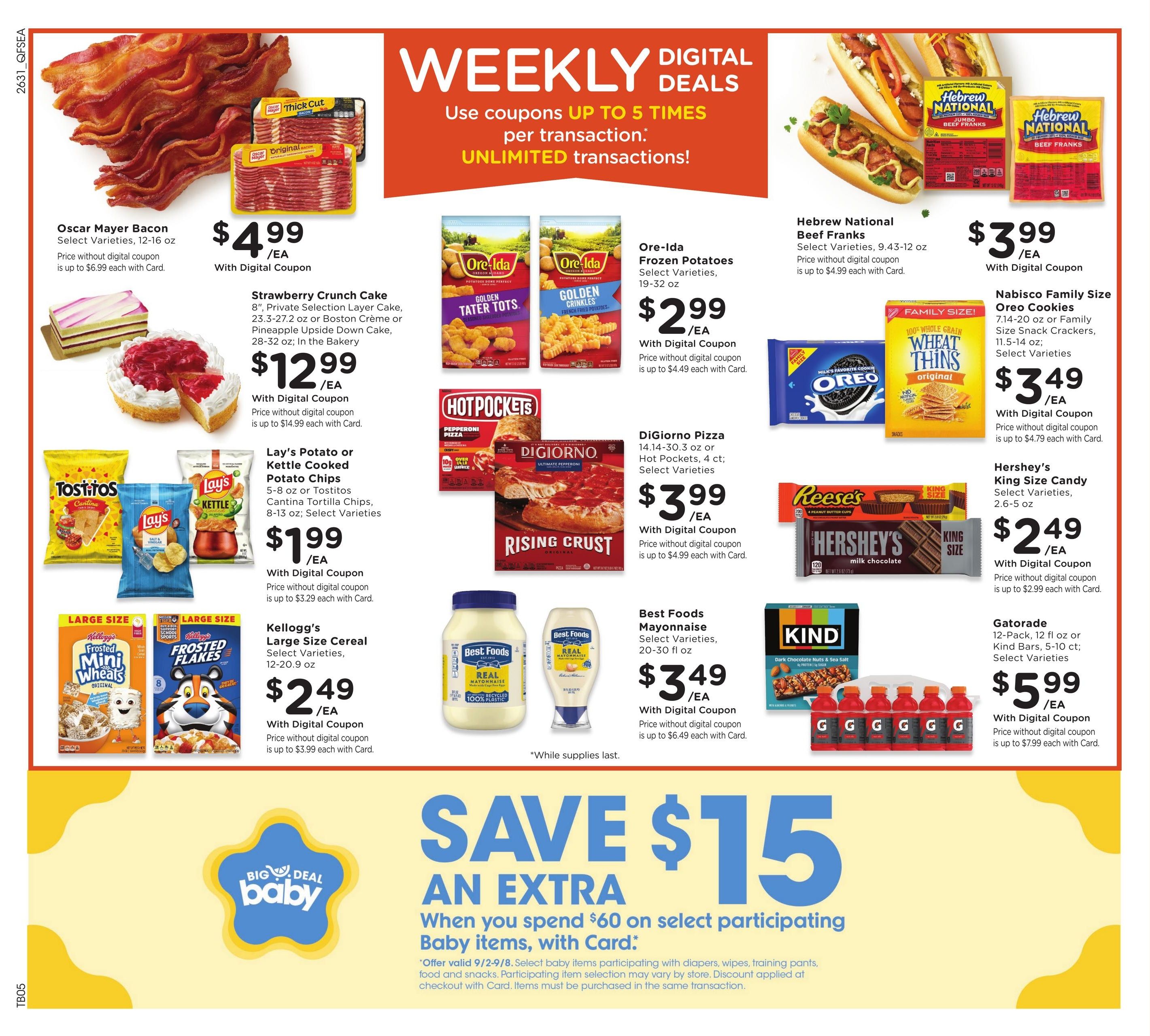 QFC (Bellevue Area, WA) Weekly Ad September 2 - 8, 2026