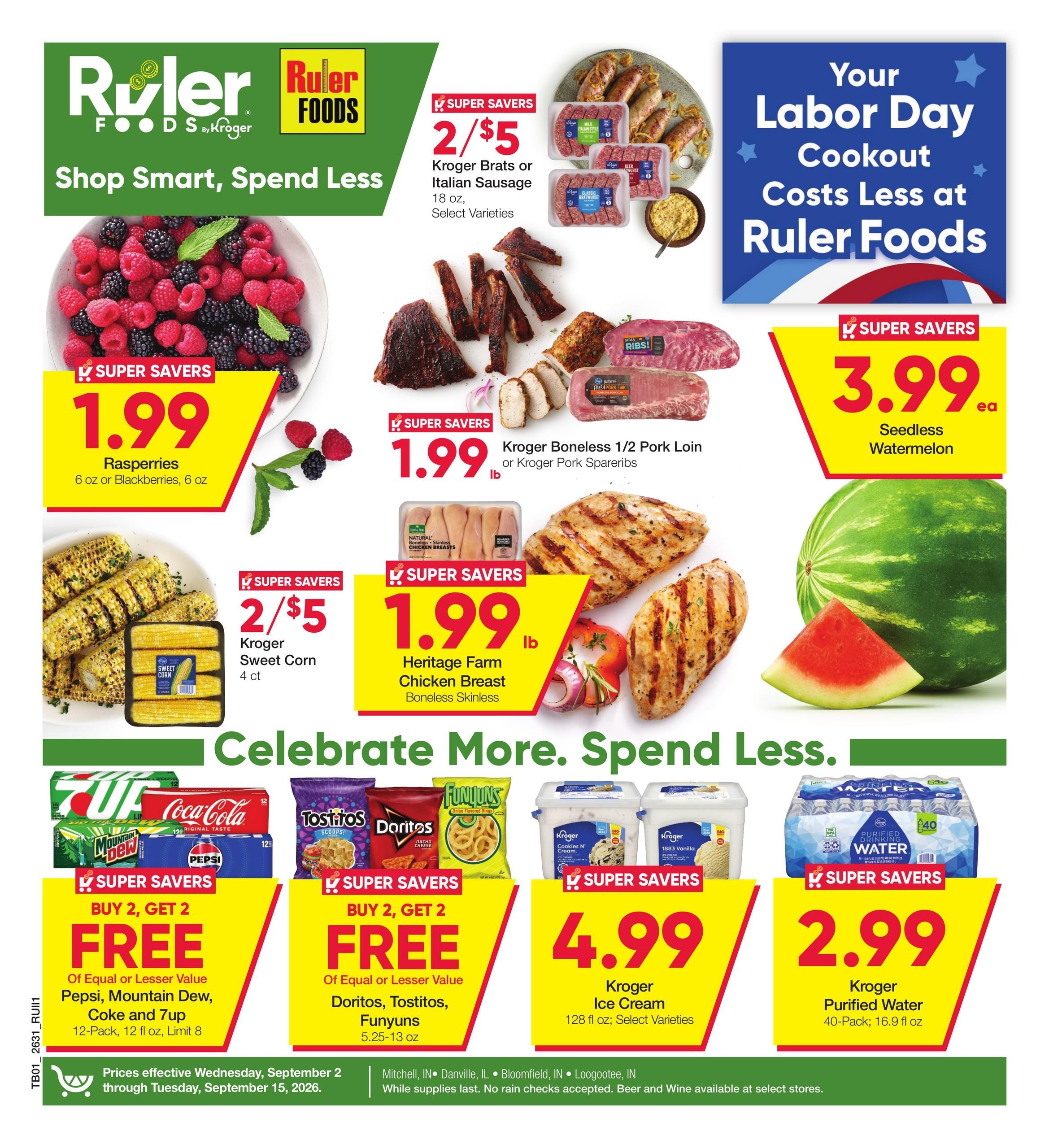 Ruler Foods (Armstrong Area, IL) Weekly Ad September 2 - 15, 2026
