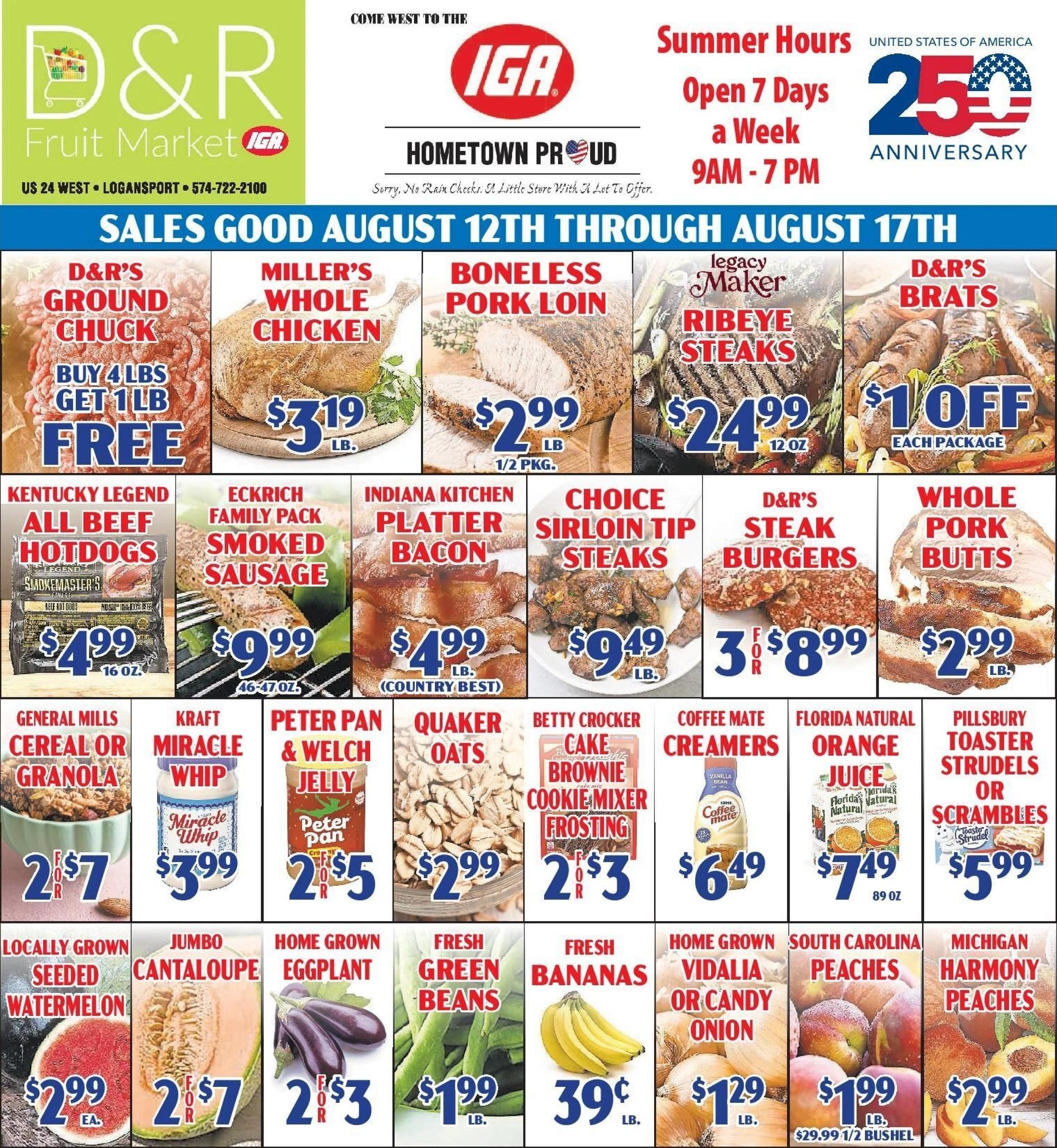 D&R Fruit & Meat Market Weekly Ad September 2 - 8, 2026
