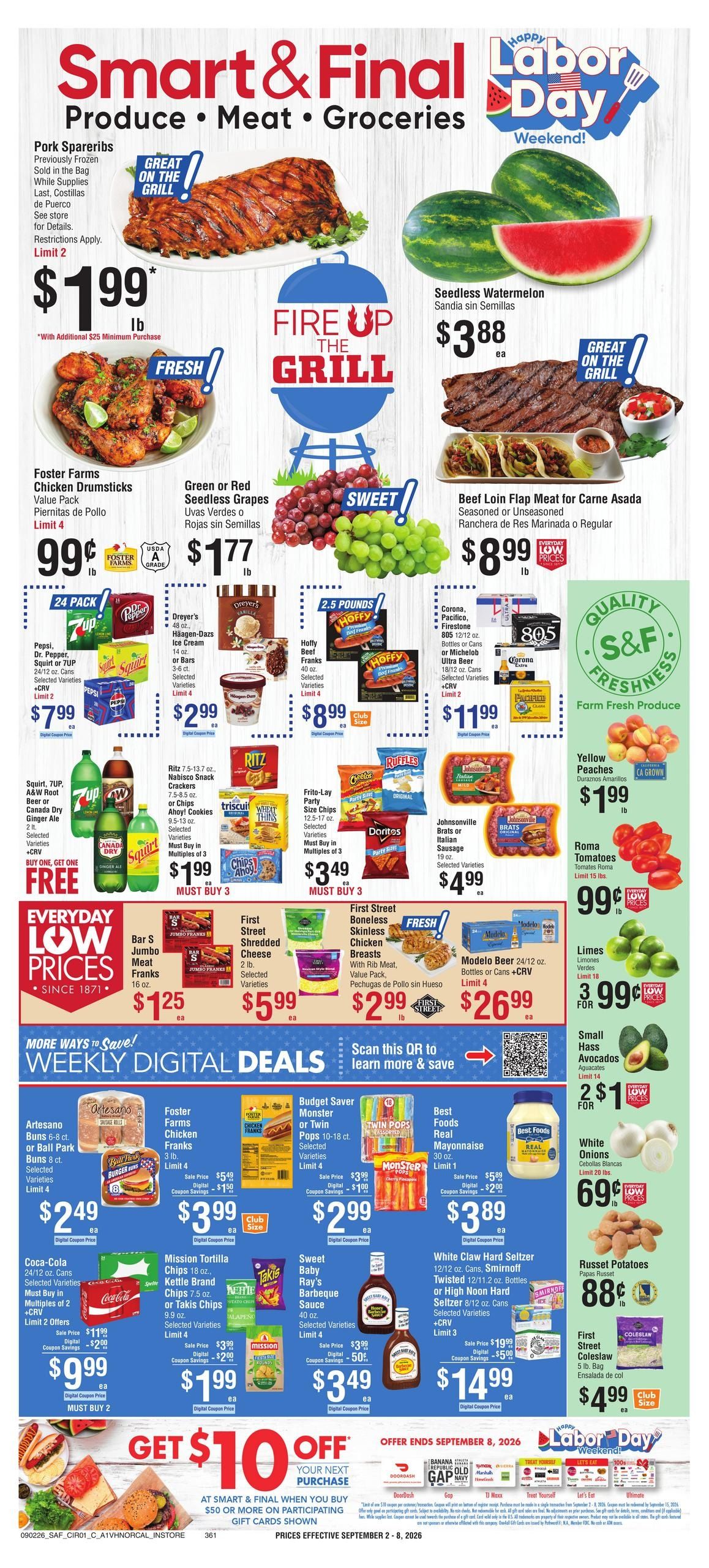 Smart & Final Weekly Ad September 2 - 8, 2026