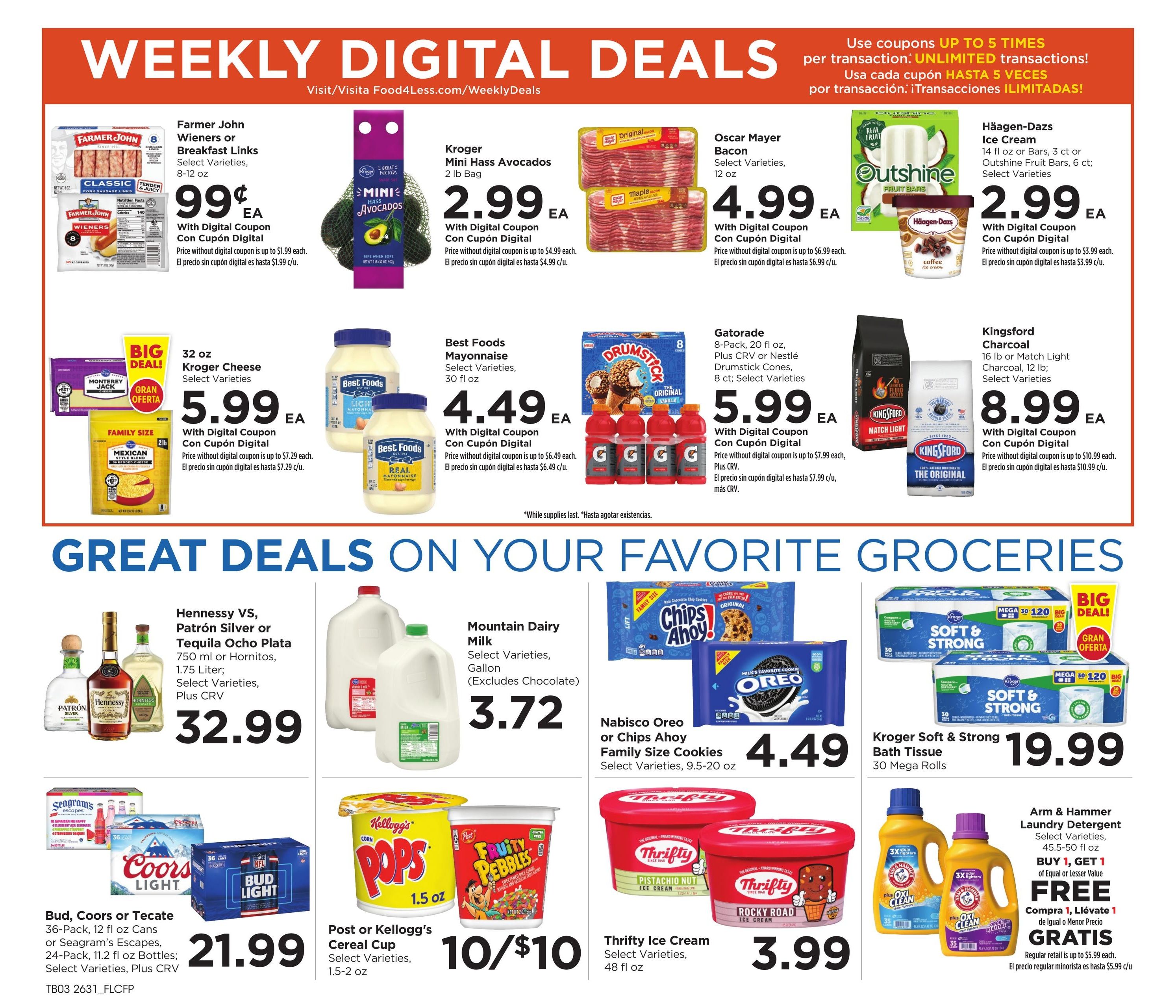 Food 4 Less (El Monte-West Covina Area, CA) California Weekly Ad September 2 - 8, 2026