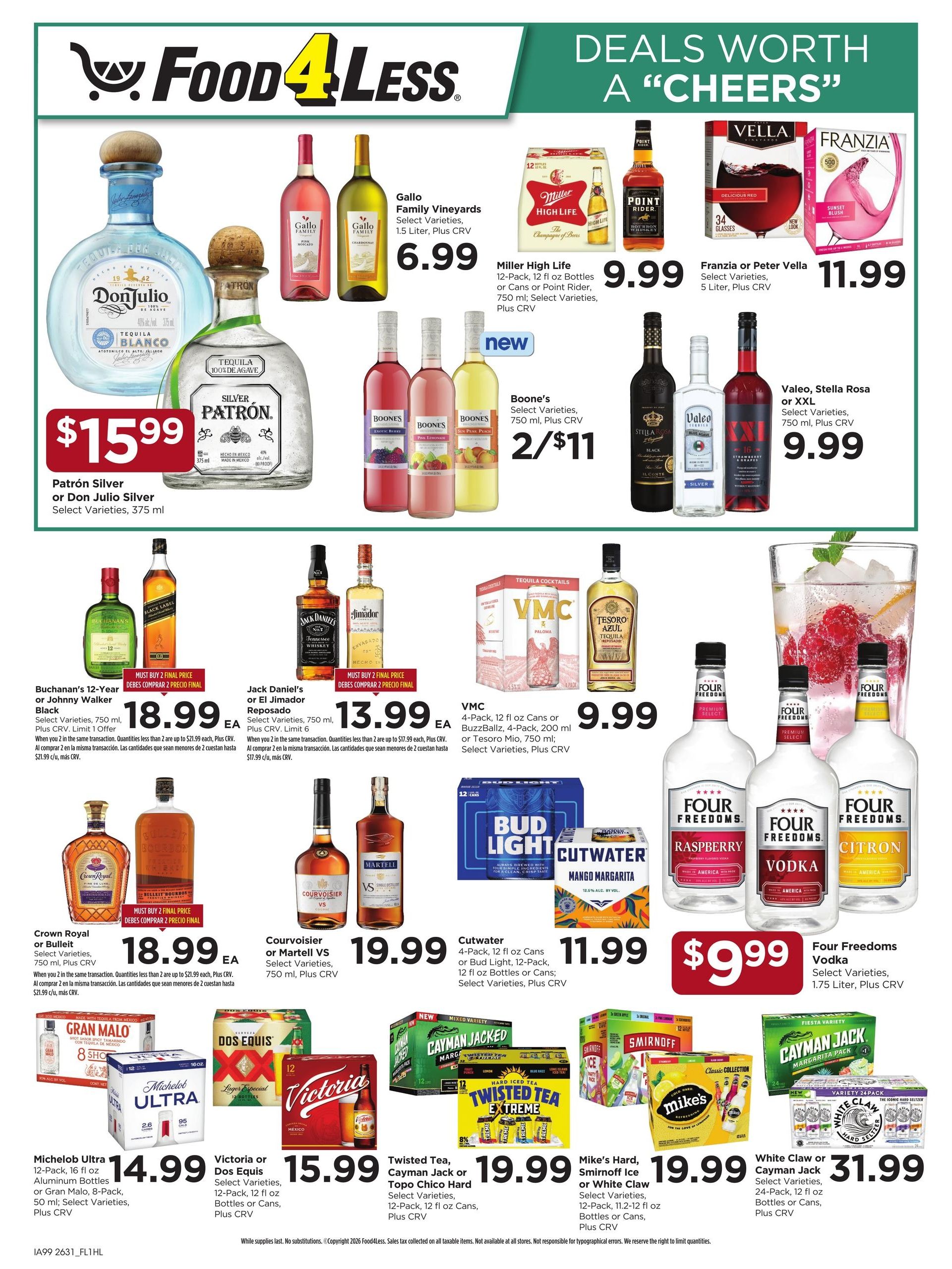 Food 4 Less (El Monte-West Covina Area, CA) California Weekly Ad September 2 - 8, 2026