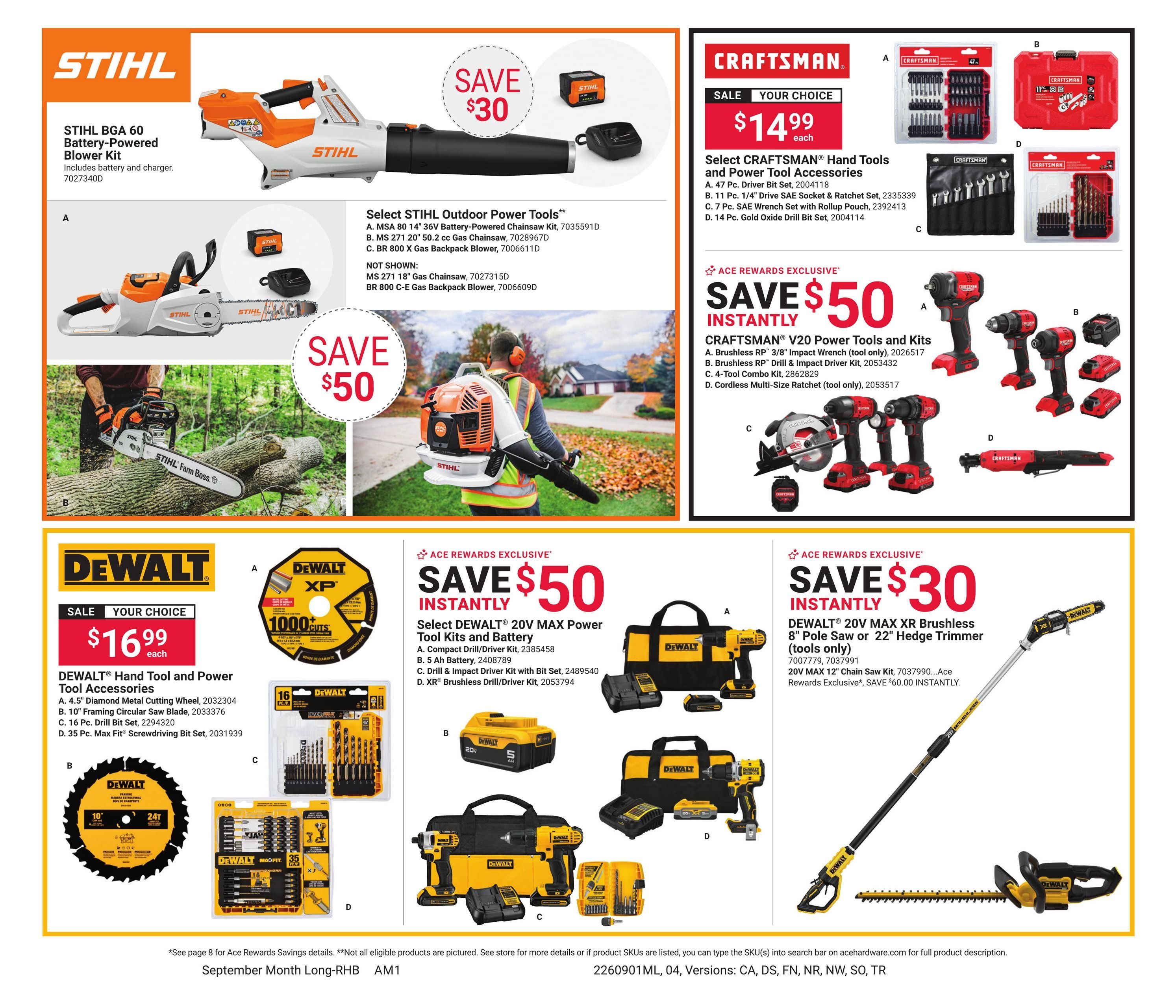 Ace Hardware (Ajo Area, AZ) Red Hot Buys Weekly Ad September 1 - 30, 2026