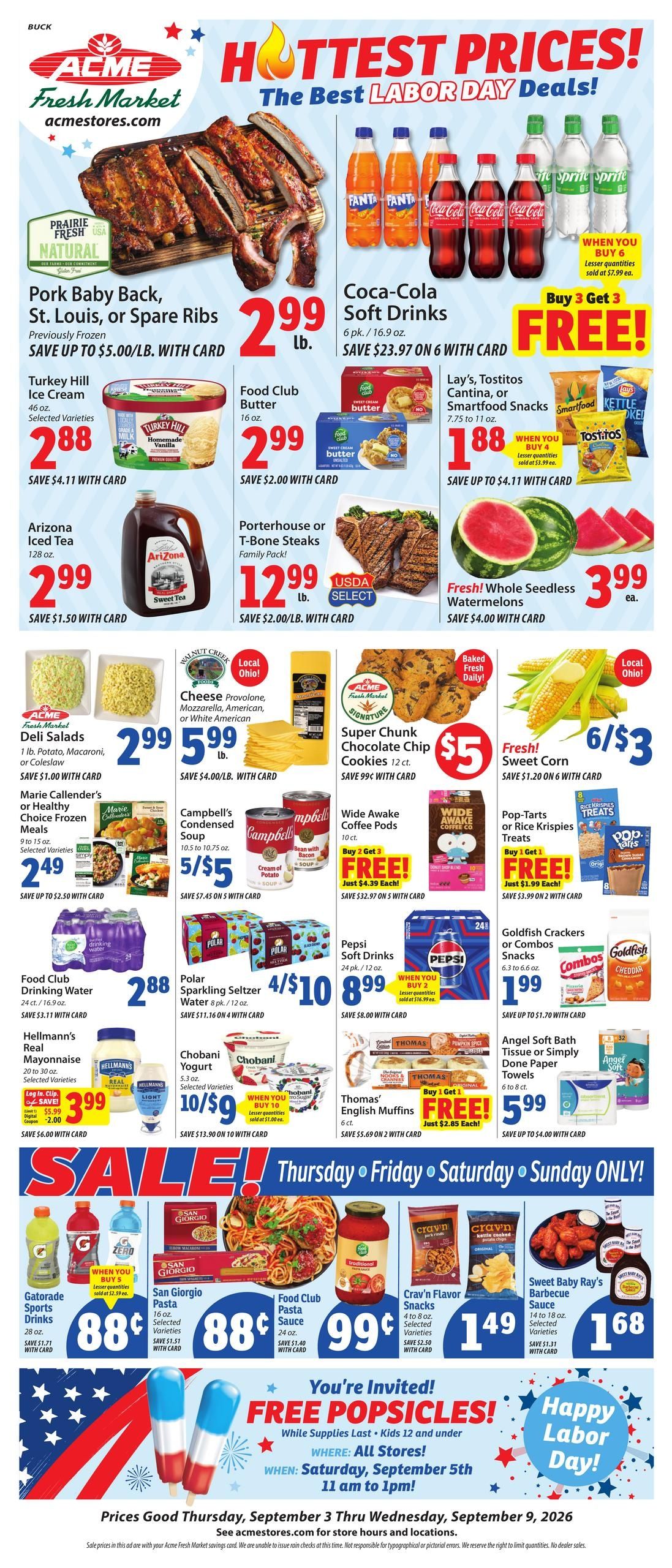 Acme Fresh Market Weekly Ad September 3 - 9, 2026