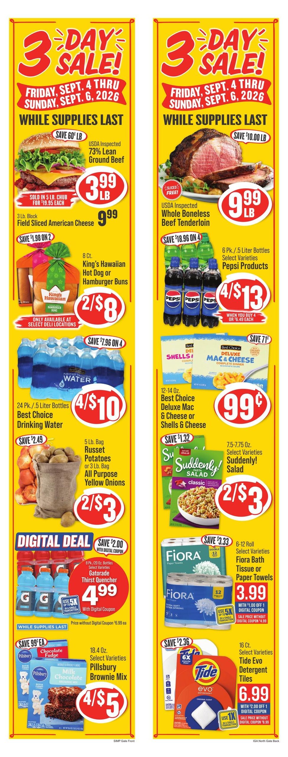IGA (Evansville Area, IN) Weekly Ad September 2 - 8, 2026