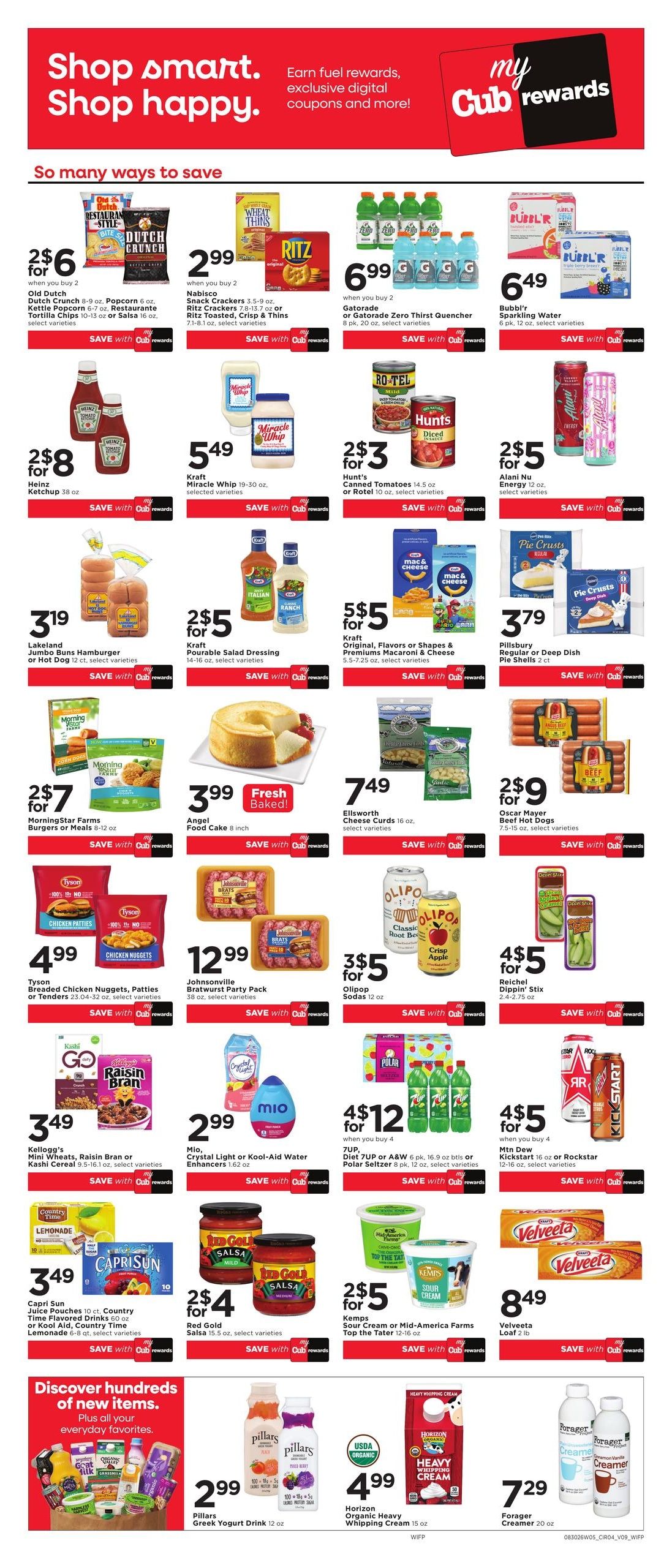 Cub Foods (Durand Area, IL) Weekly Savings Weekly Ad September 2 - 8, 2026