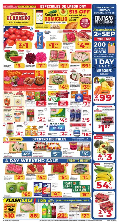 El Rancho Supermercado (Balch Springs Area, TX) Weekly Ad September 2 - 8, 2026