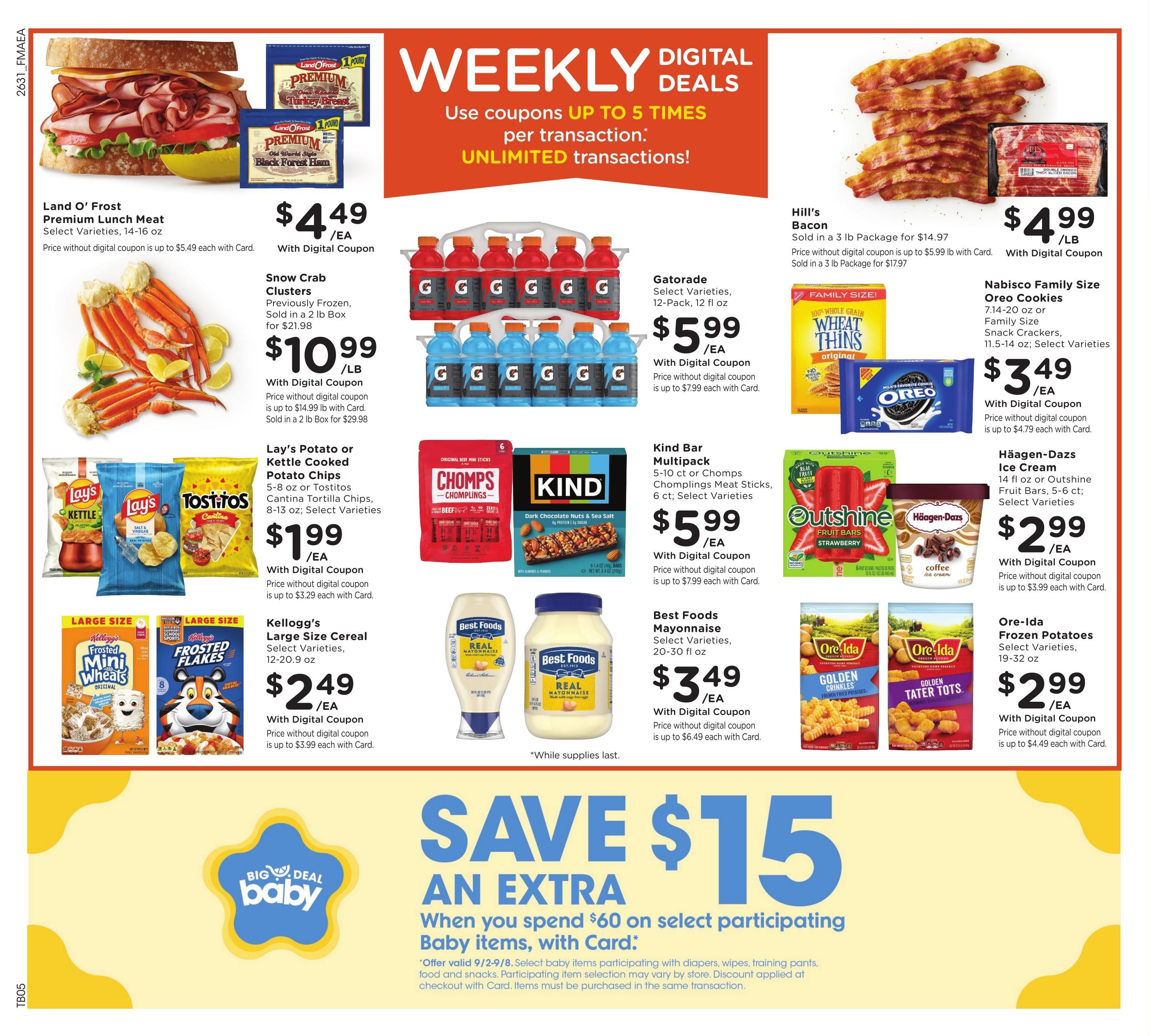 Fred Meyer (Aberdeen Area, ID) Weekly Ad September 2 - 8, 2026
