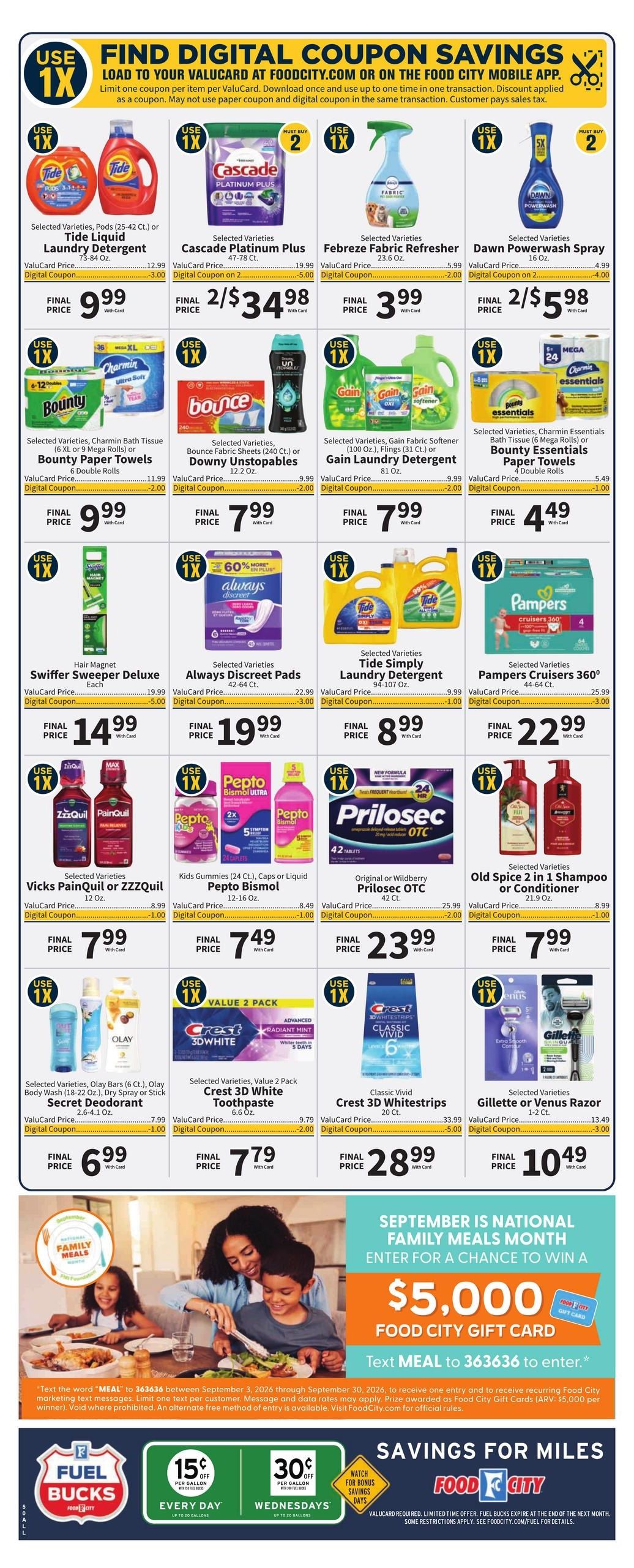FoodCity (Knoxville-Rogersville Area, TN) Weekly Ad September 2 - 8, 2026