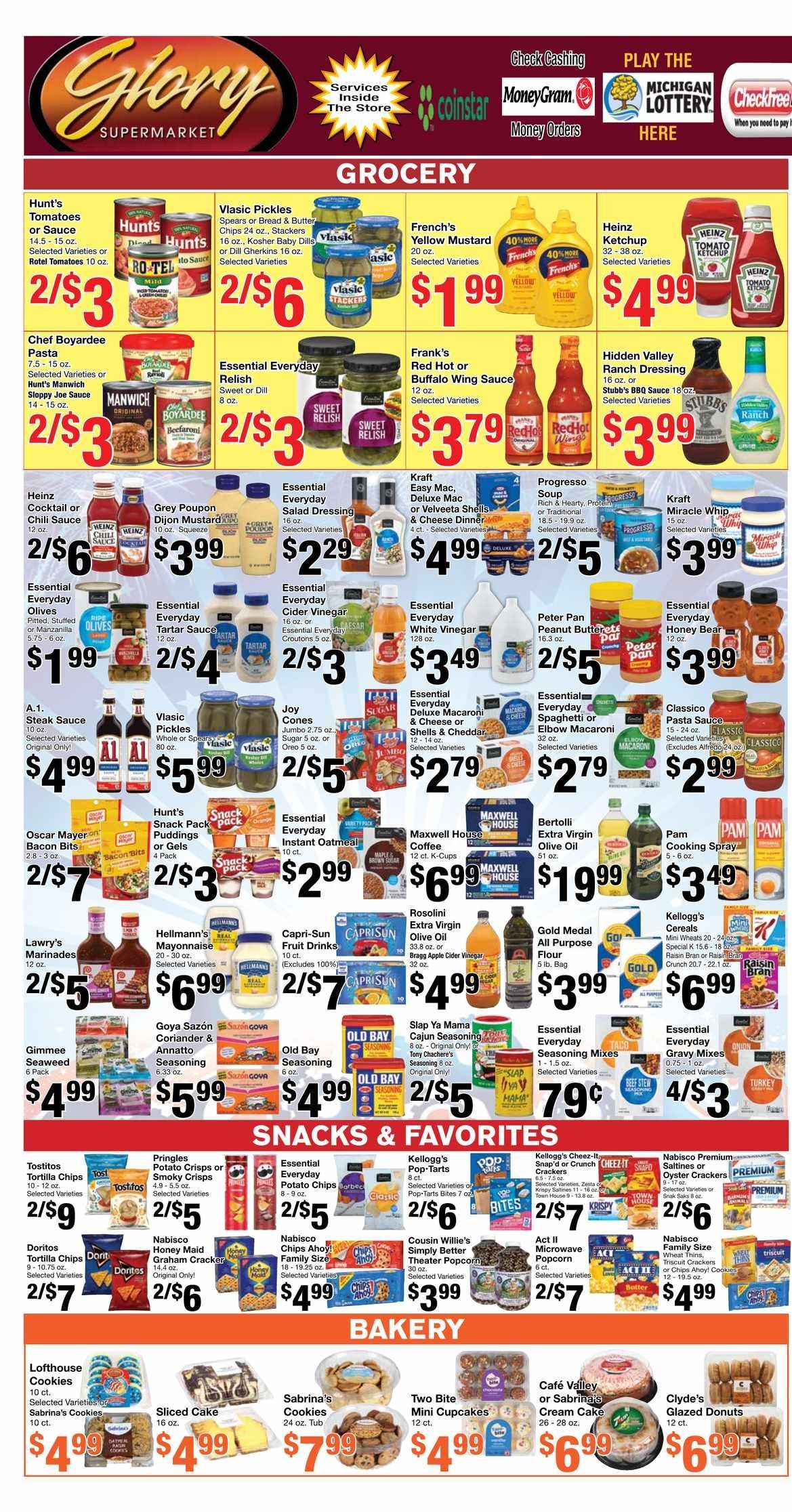 Glory Supermarket (8000 West Outer Drive, Detroit, MI) Weekly Ad September 3 - 14, 2026