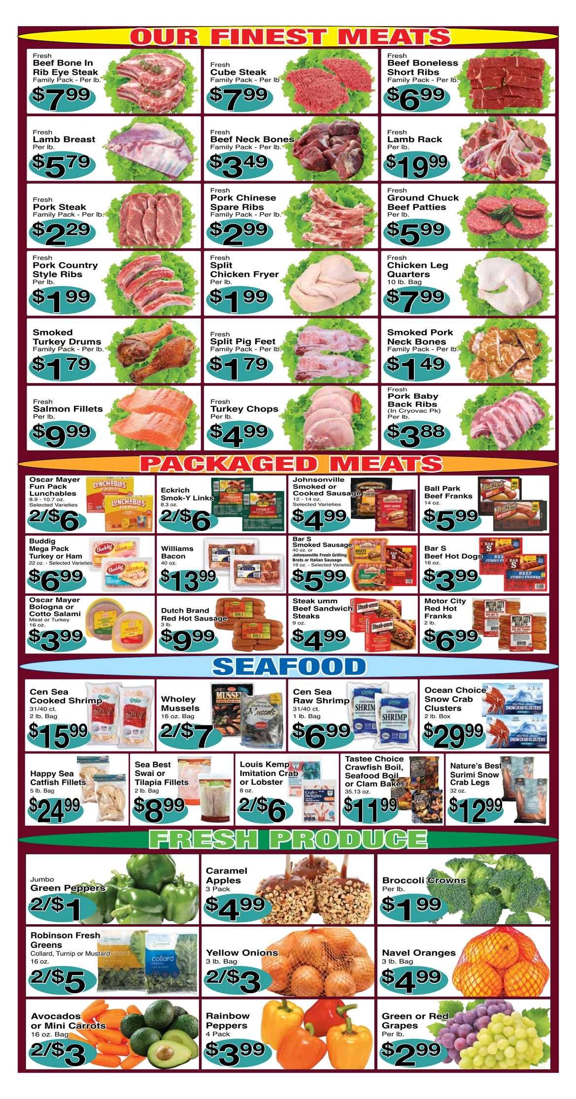 Glory Supermarket (8000 West Outer Drive, Detroit, MI) Weekly Ad September 3 - 14, 2026