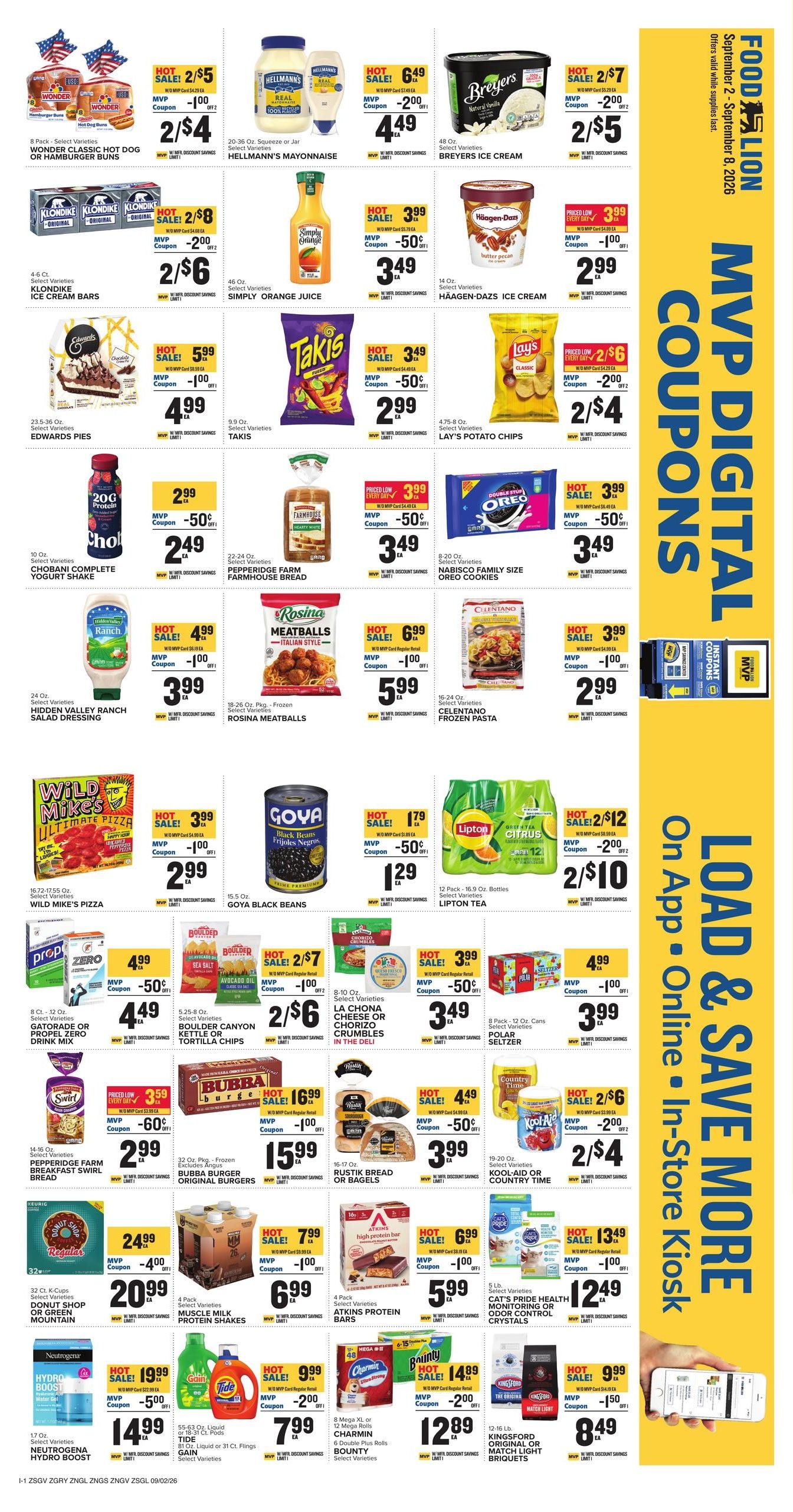 Food Lion (Athens Area, GA) Weekly Ad September 2 - 8, 2026