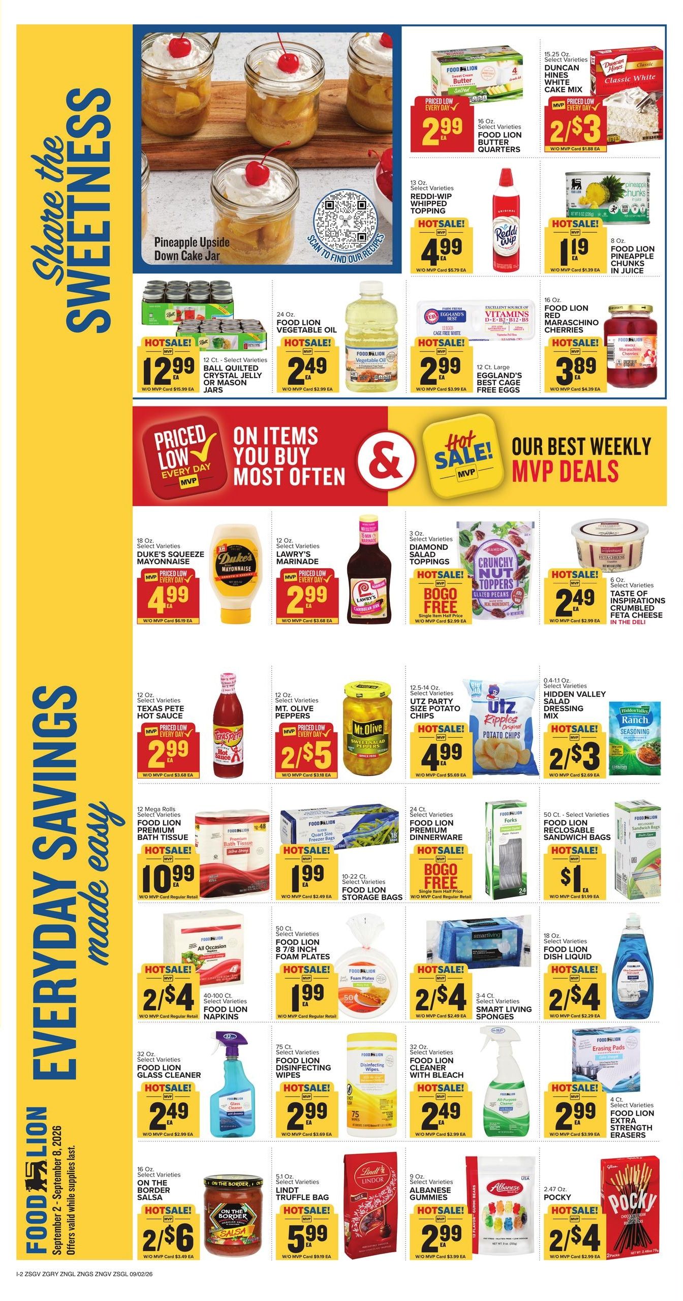 Food Lion (Athens Area, GA) Weekly Ad September 2 - 8, 2026