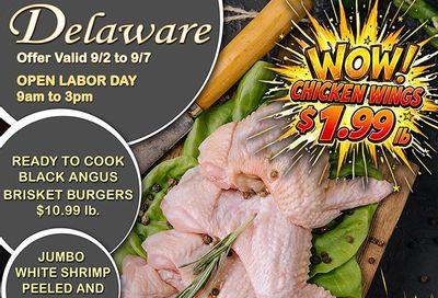 Delaware Chicken Farm & Seafood Market Weekly Ad September 2 - 7, 2026