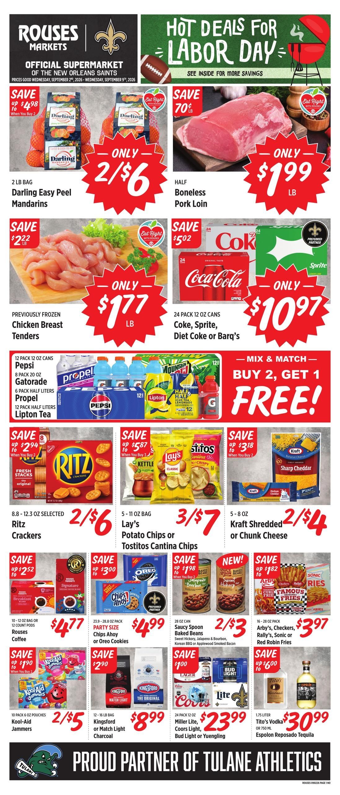 Rouses Supermarkets (Boutte Area, LA) Weekly Ad September 2 - 9, 2026