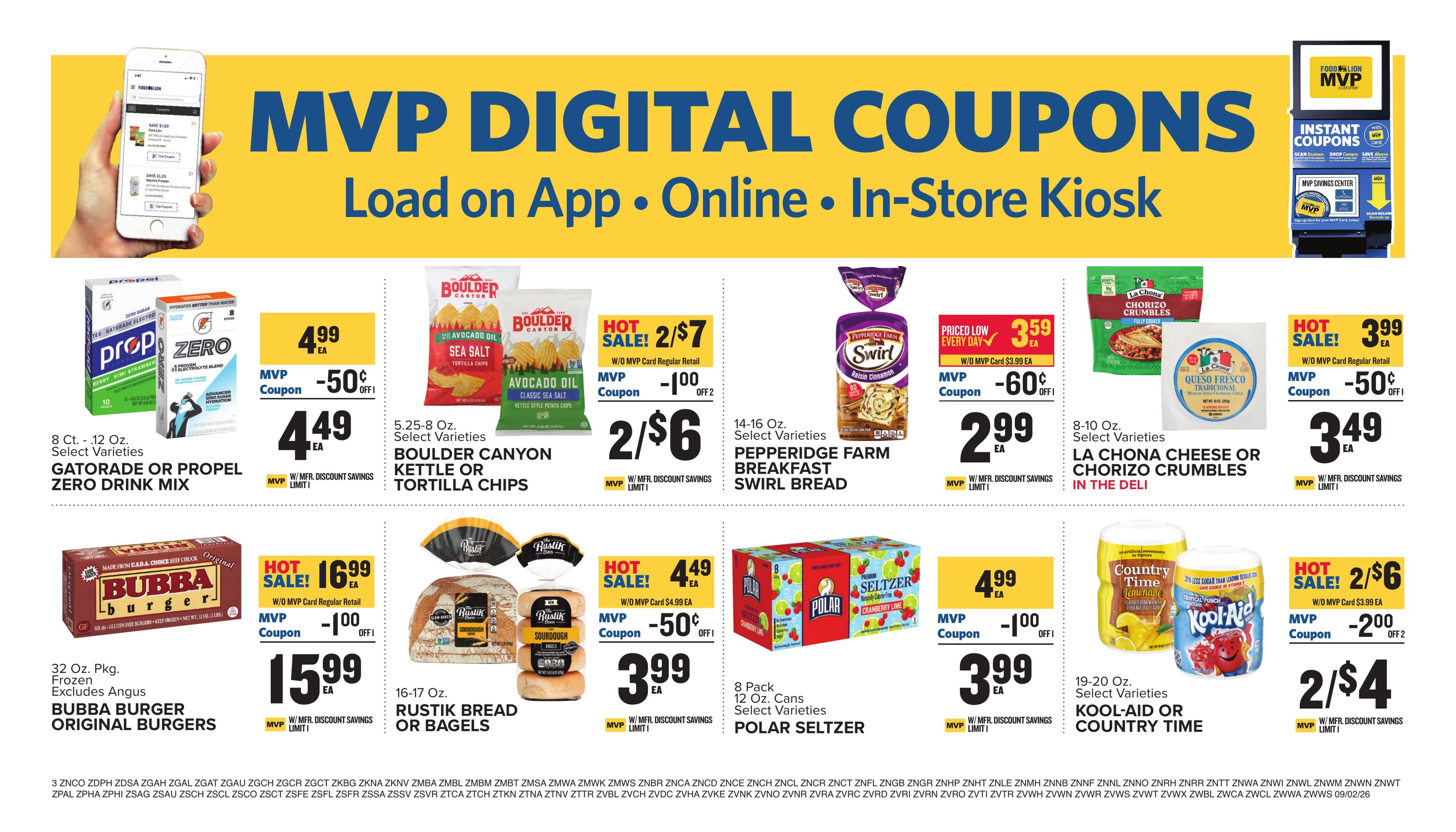Food Lion (Baker Area, WV) Weekly Ad September 2 - 8, 2026
