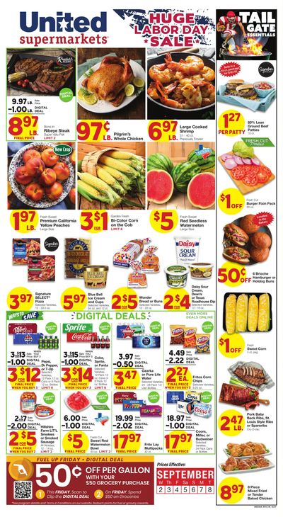 United Supermarkets (Crowell Area, TX) Weekly Ad September 2 - 8, 2026