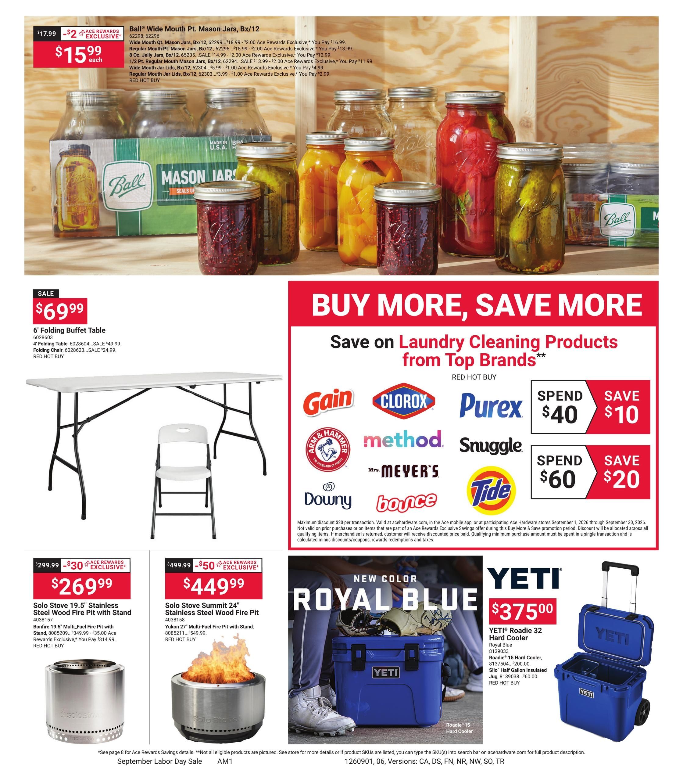 Ace Hardware (Ajo Area, AZ) September Labor Day Weekly Ad September 1 - 14, 2026