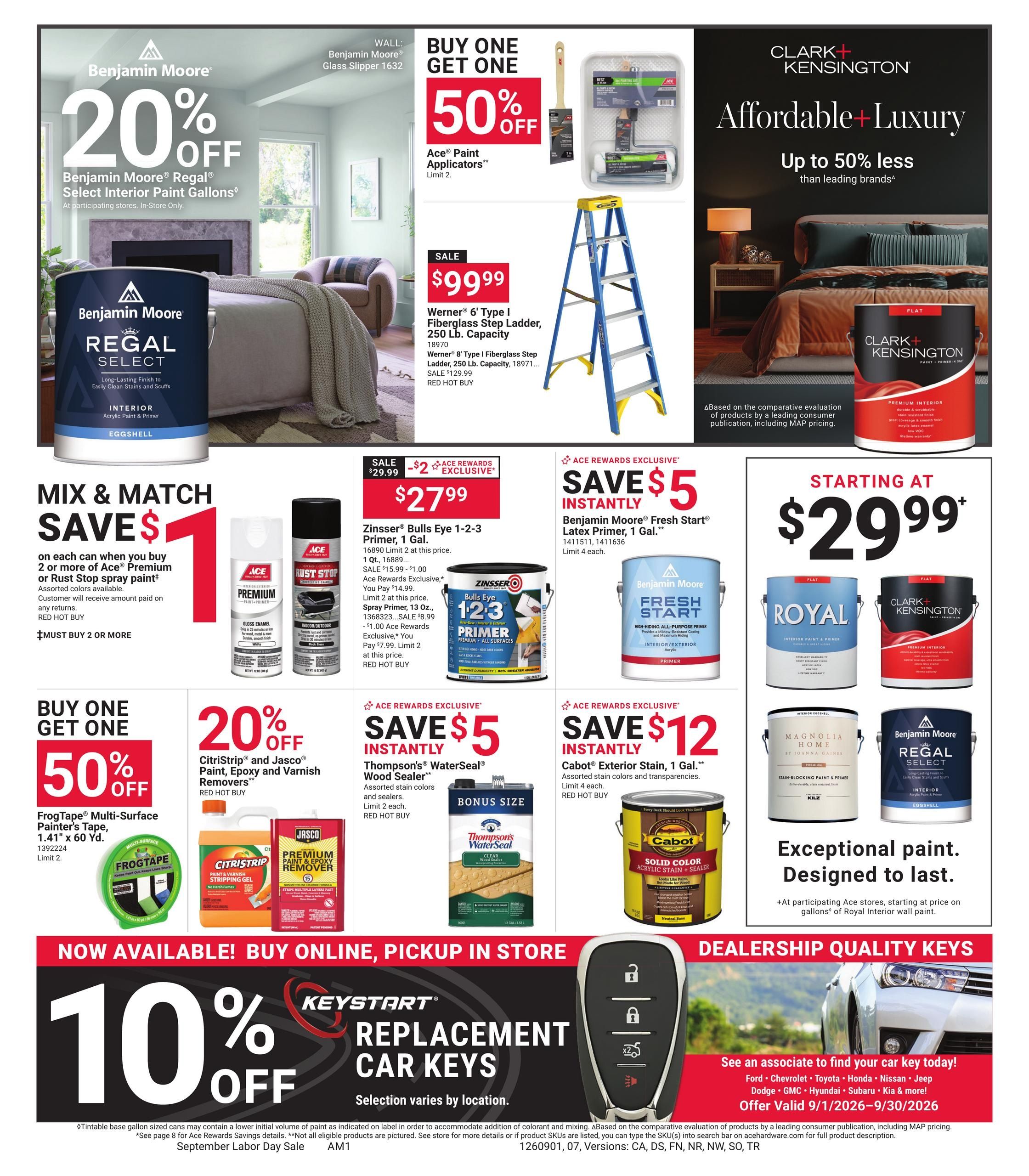 Ace Hardware (Ajo Area, AZ) September Labor Day Weekly Ad September 1 - 14, 2026