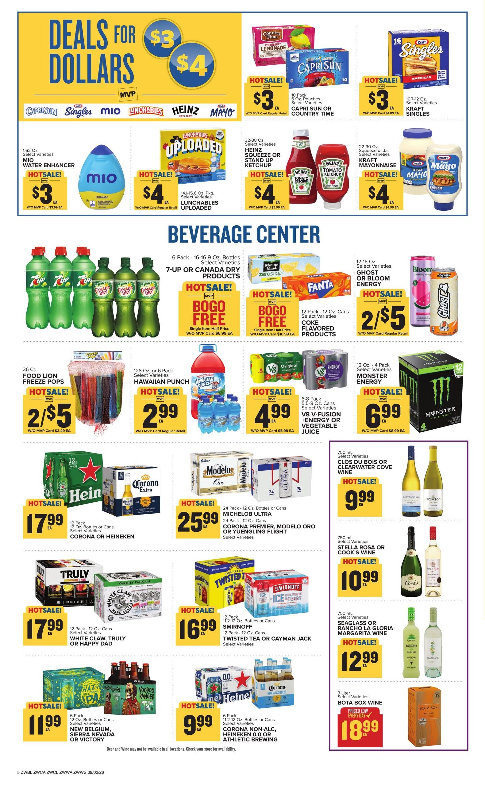 Food Lion (Bridgeport Area, WV) Weekly Ad September 2 - 8, 2026